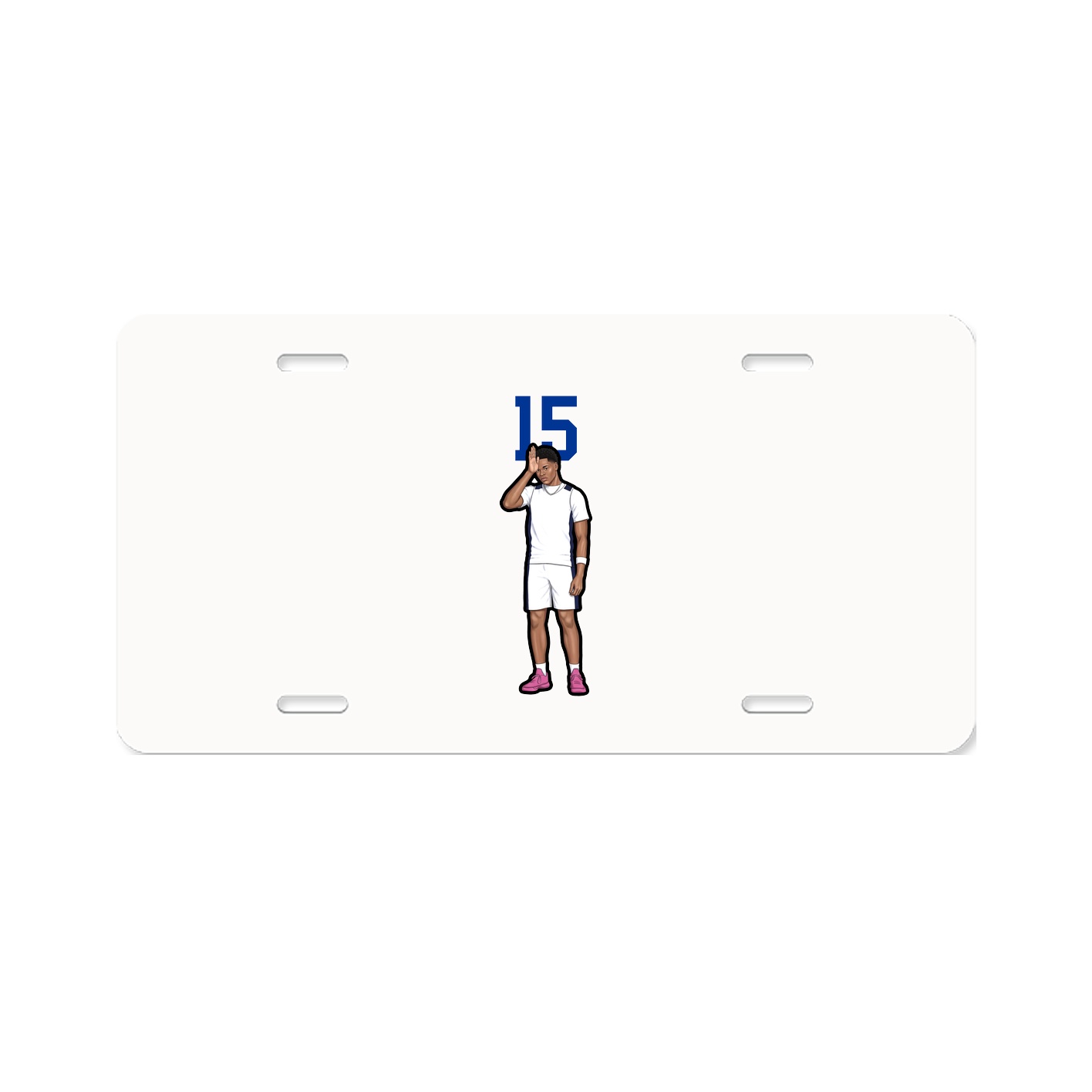 License Plate — Number Top in Classic