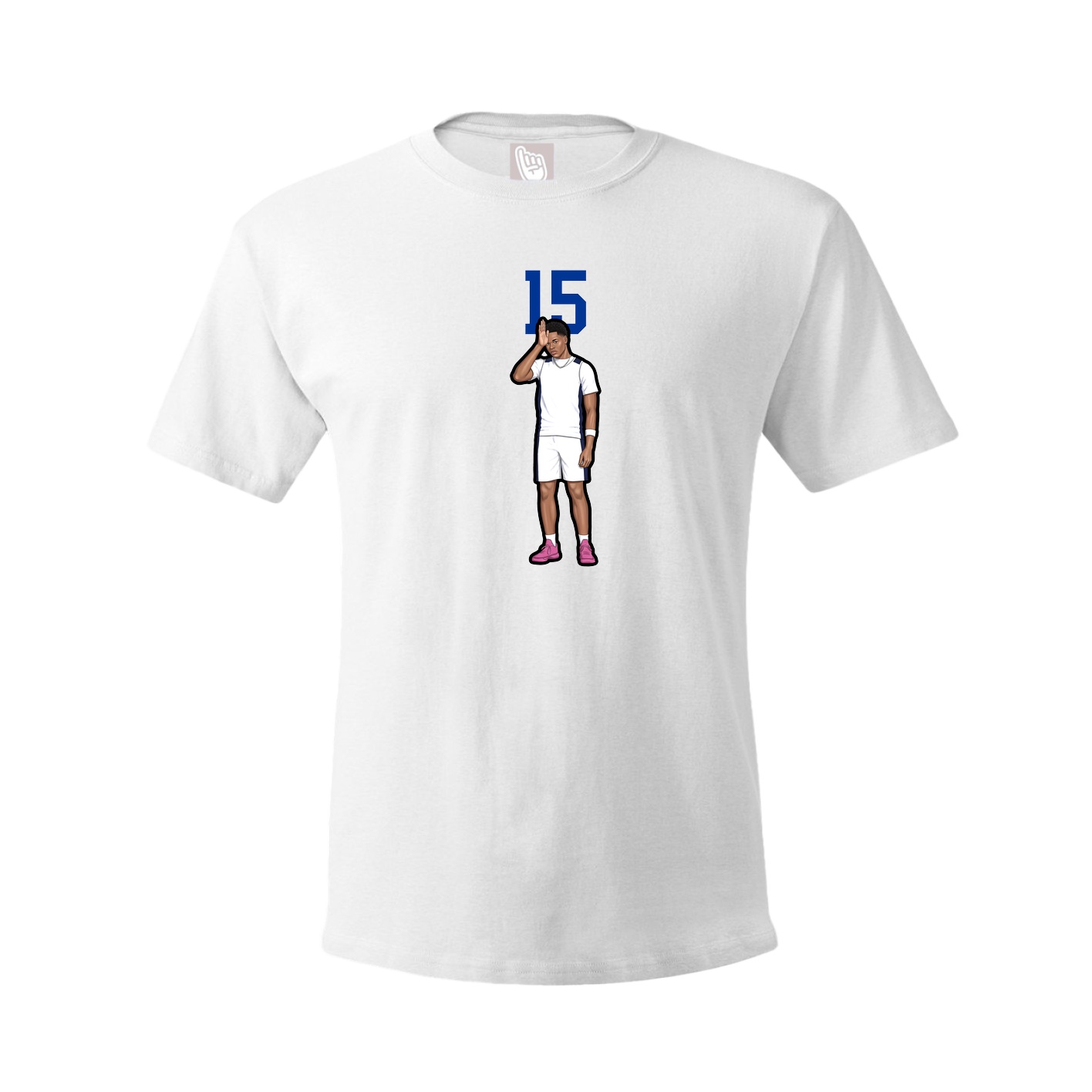 Youth Tee — Number Top in White
