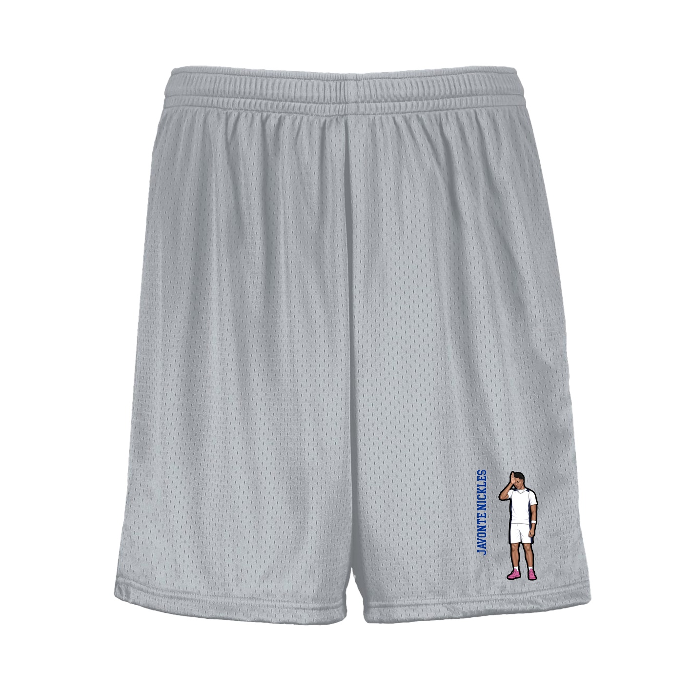 Shorts — Name Vertical in Silver