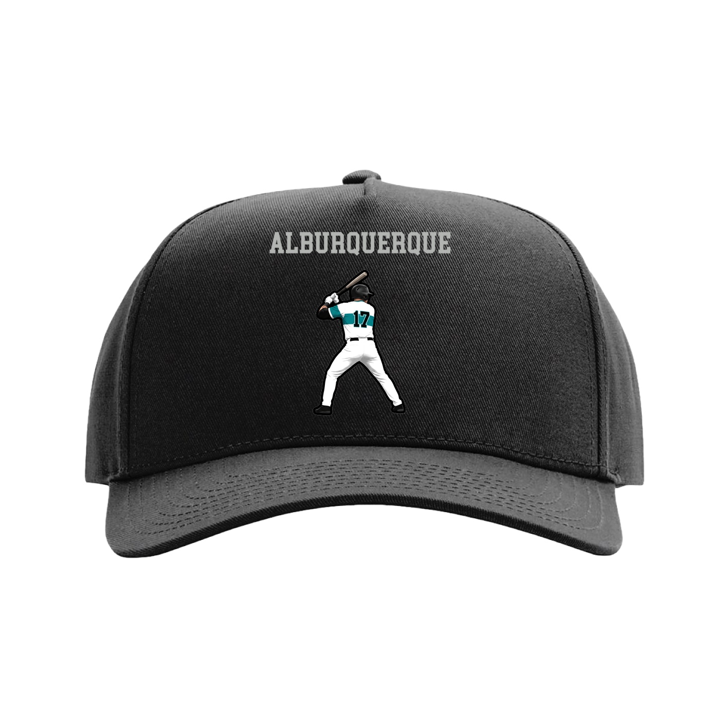 Full Fabric Five-Panel Champ Cap — Shirsey in Black