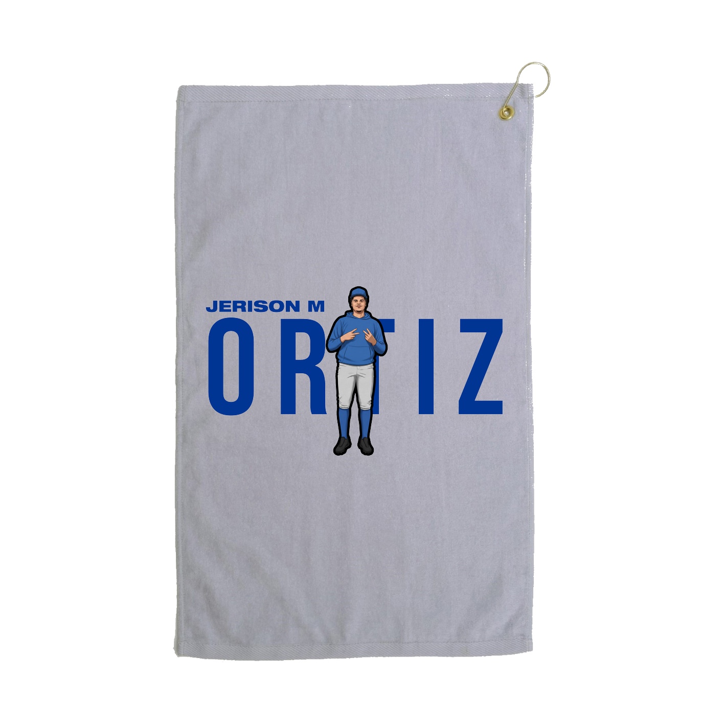 Golf Towel — Player Name in Grey