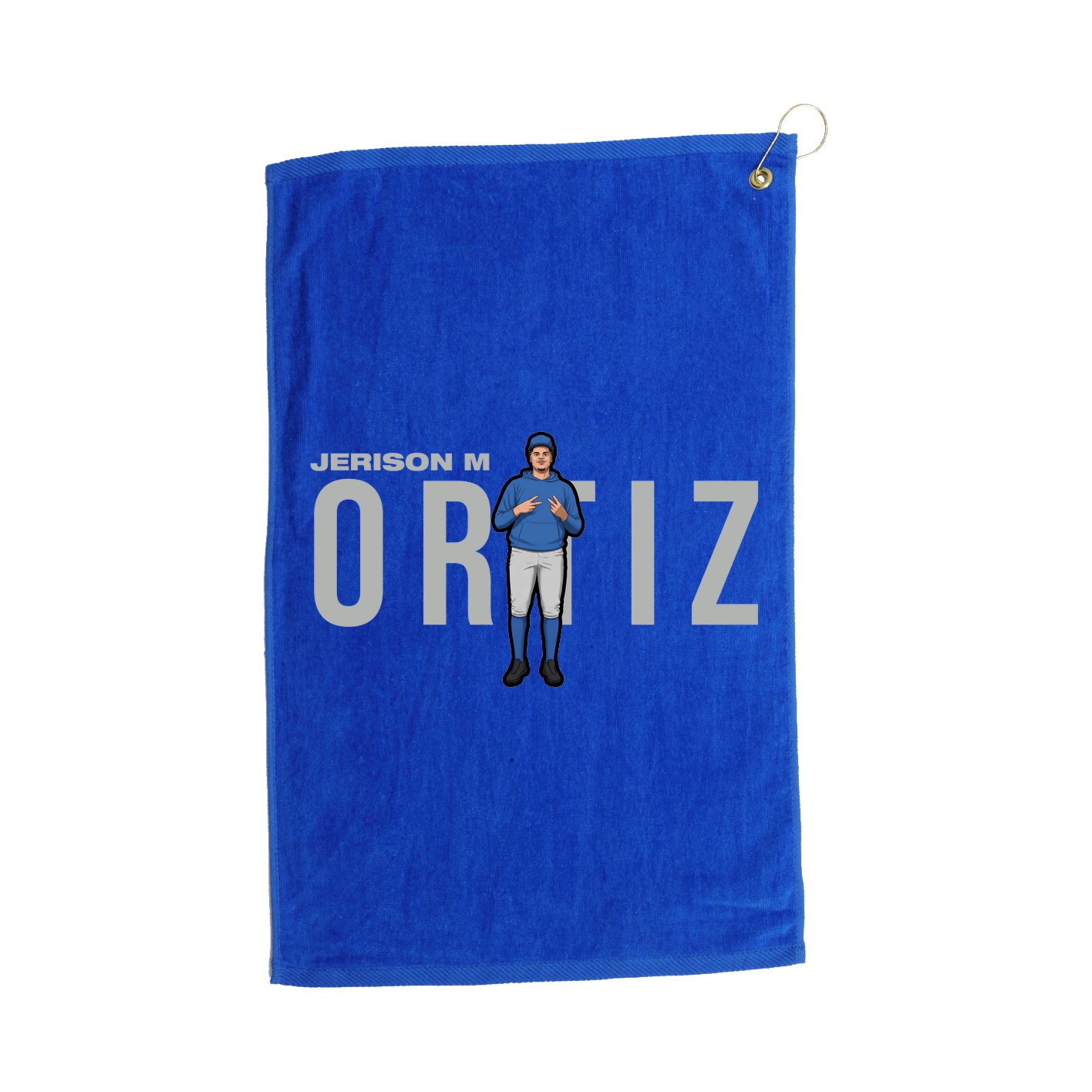 Golf Towel — Player Name in Royal