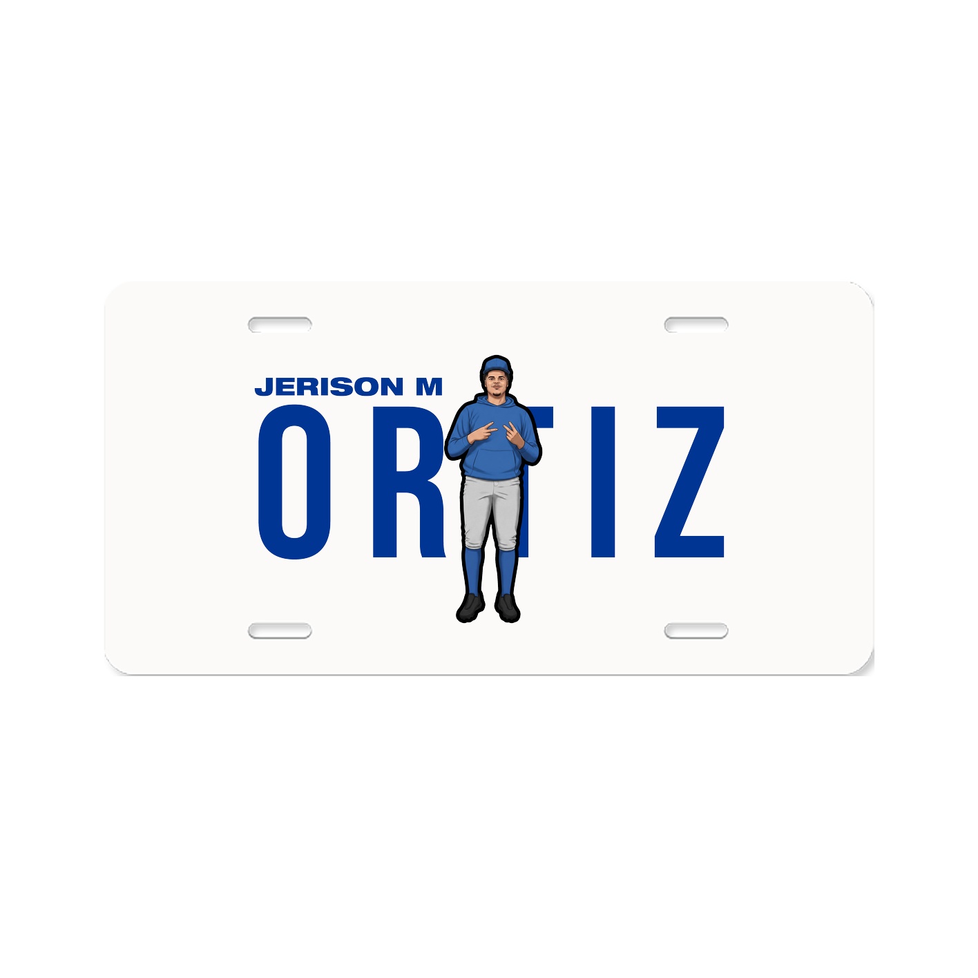 License Plate — Player Name in Classic