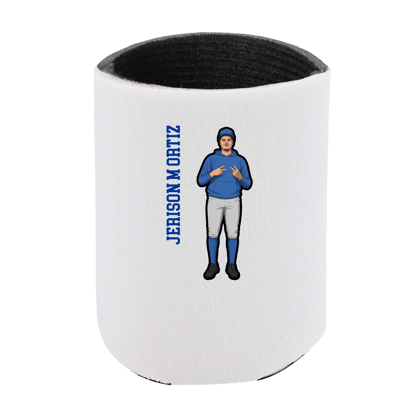 Can Holder — Name Vertical in White