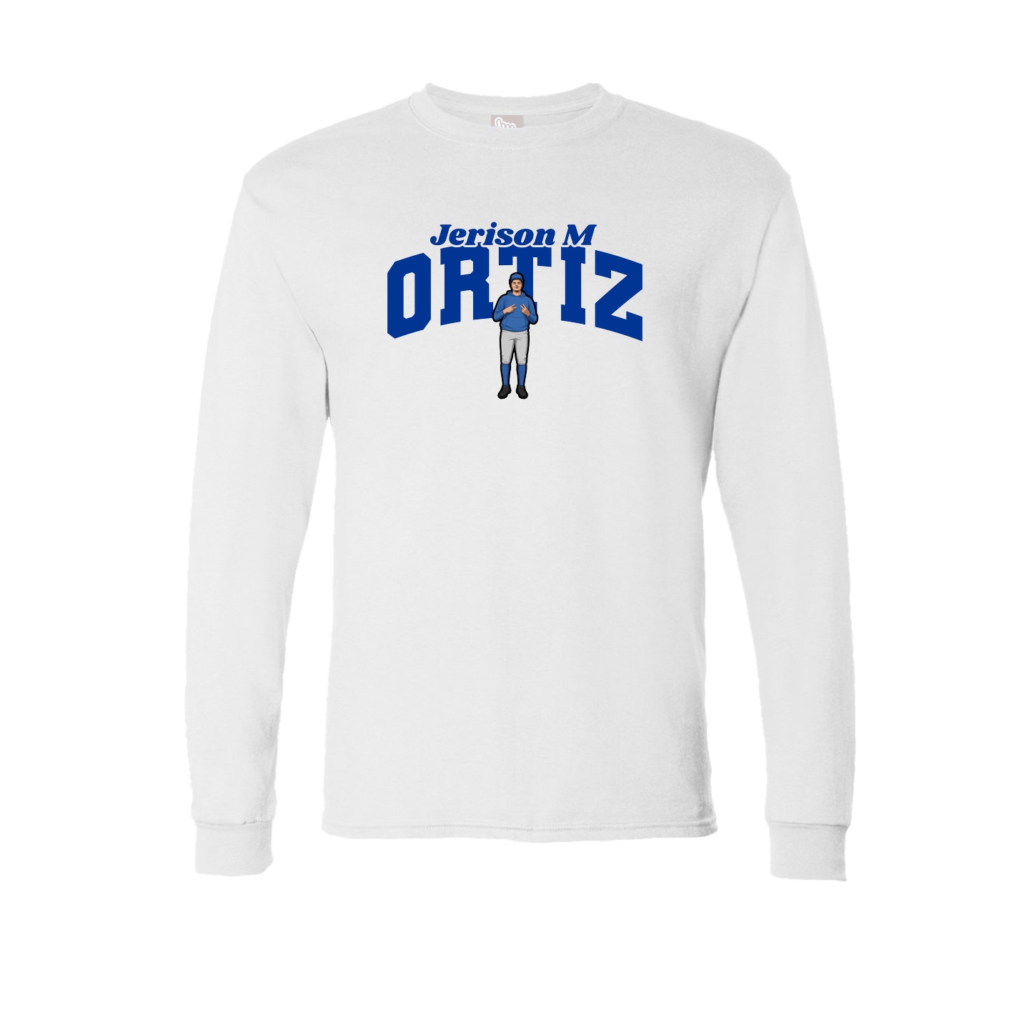 Long Sleeve Tee — Signature Arch in White