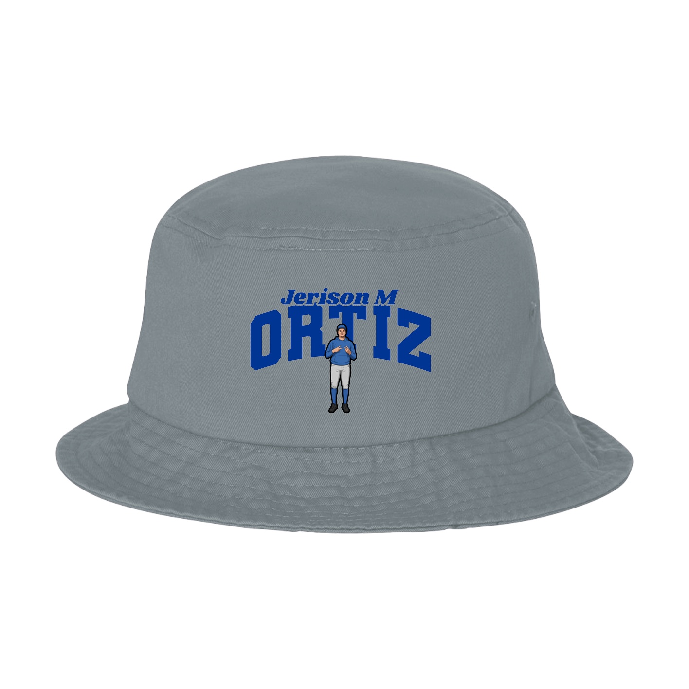 Bucket Cap — Signature Arch in Grey