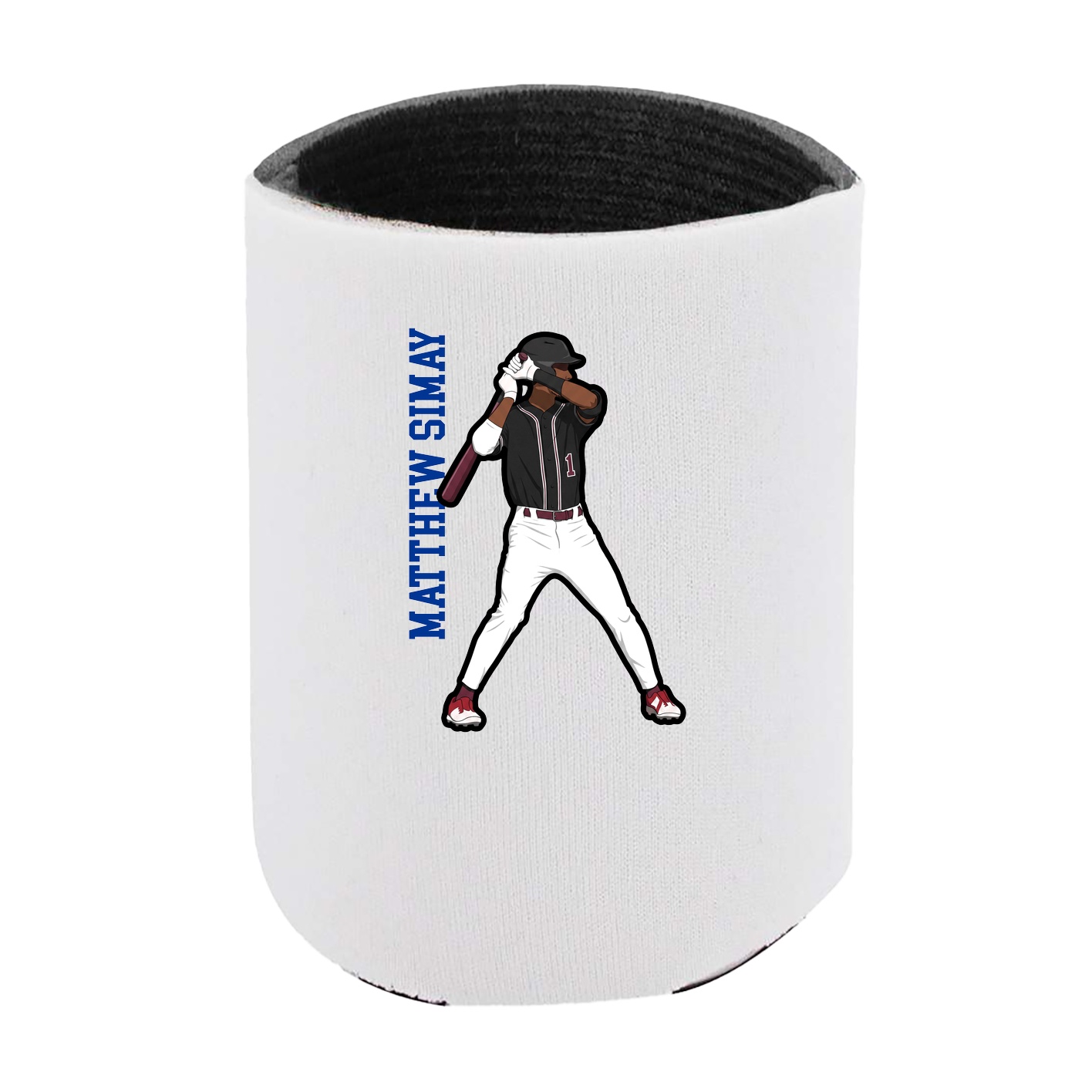 Can Holder — Name Vertical in White