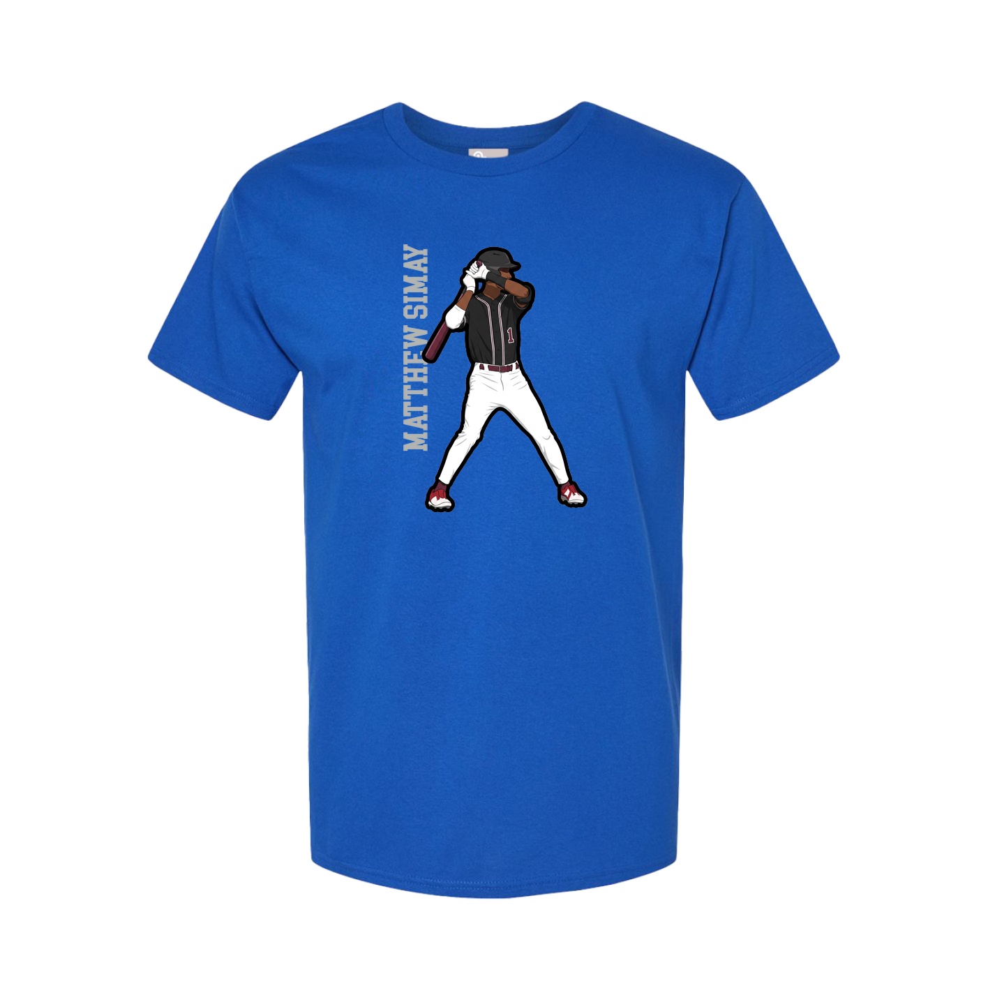 Tee — Name Vertical in Royal