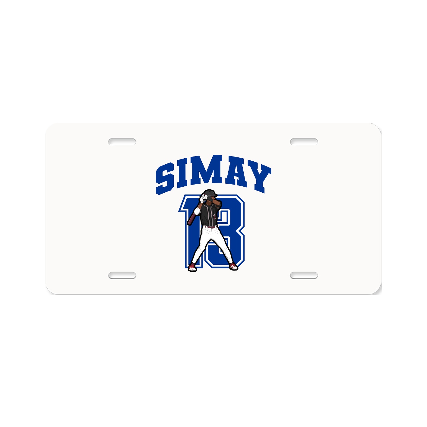 License Plate — Number in Classic