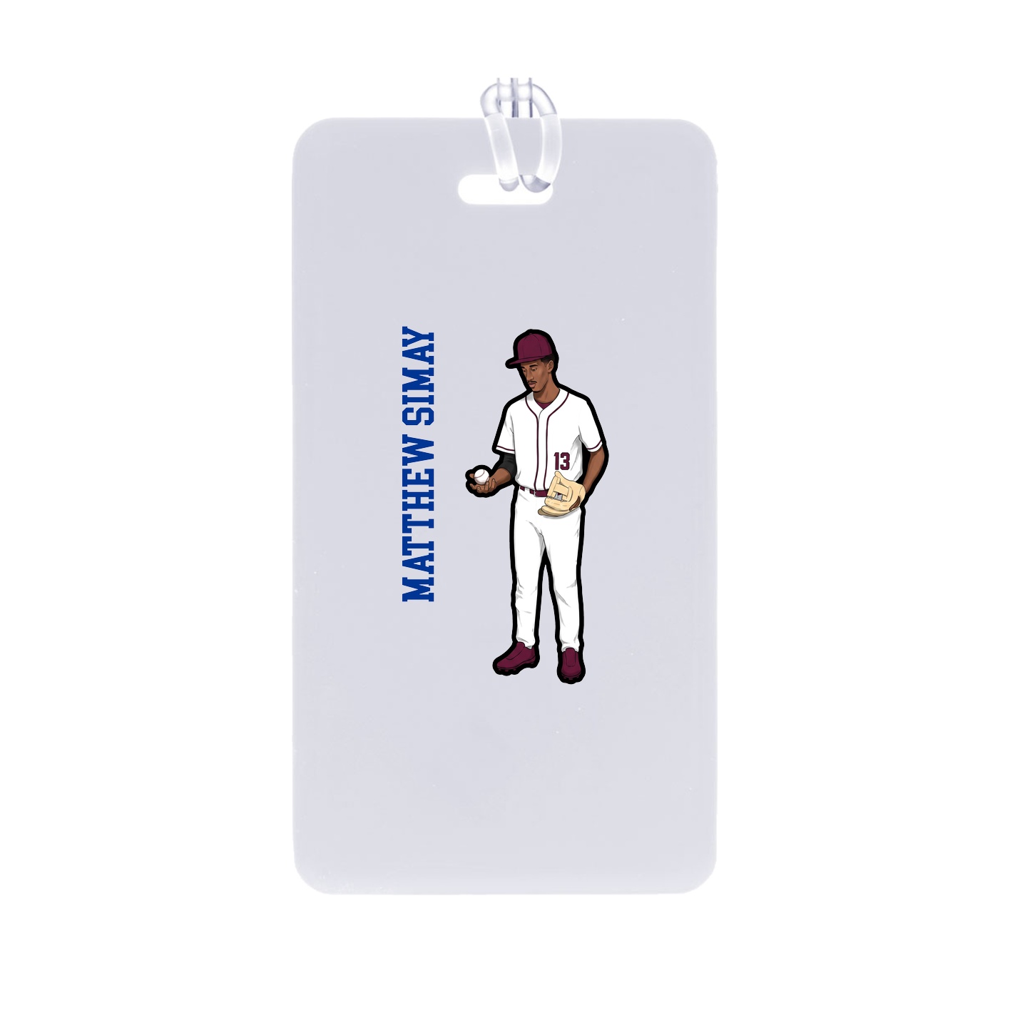 Bag Tag — Name Vertical in Classic