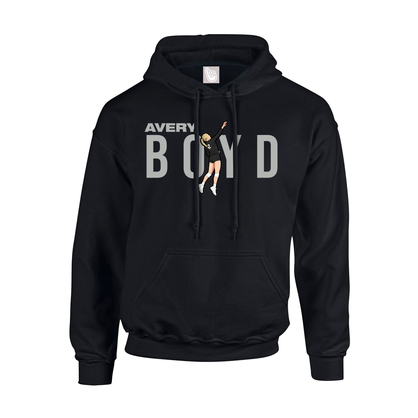 Hoodie — Player Name in Black