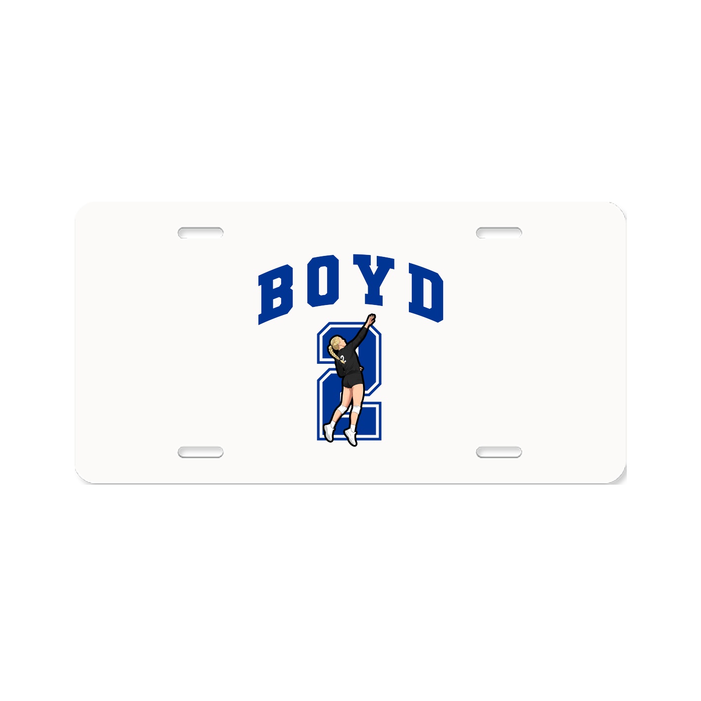 License Plate — Number in Classic