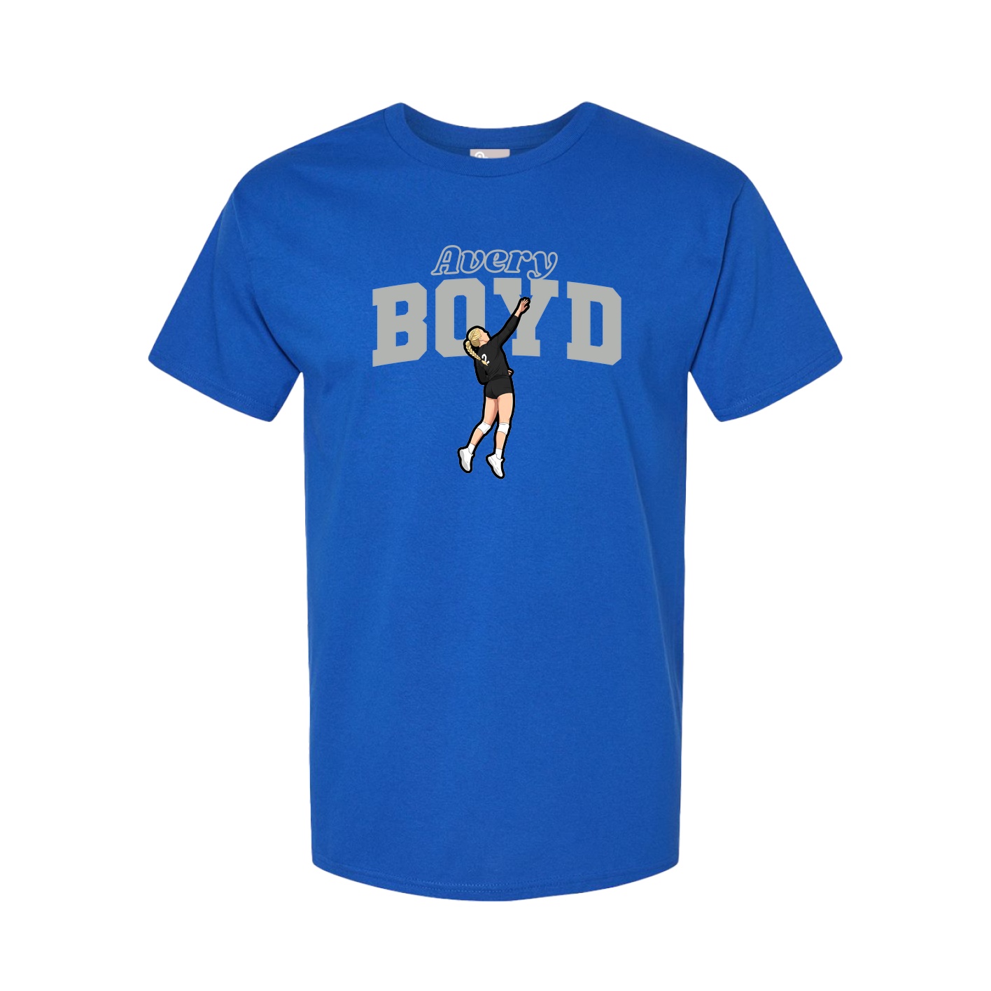 Youth Tee — Name Arch in Royal