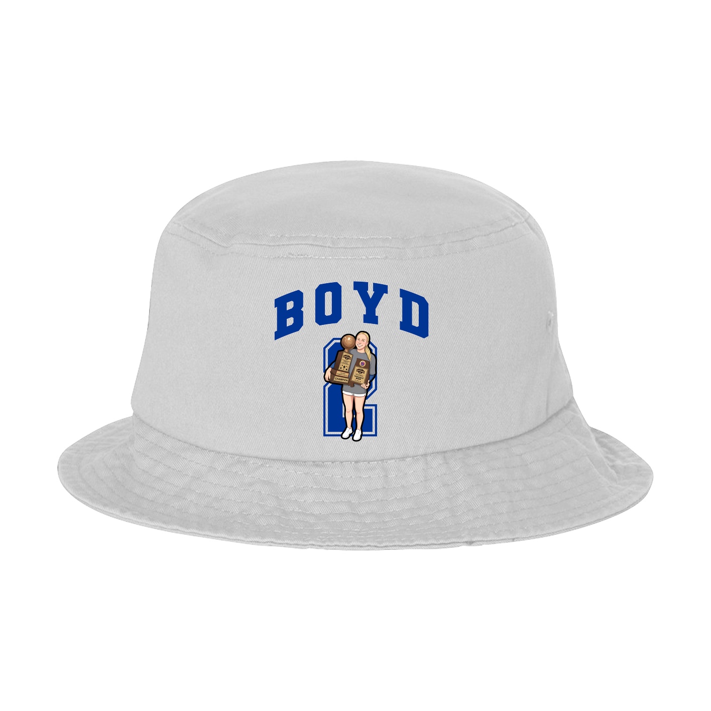 Bucket Cap — Number in White