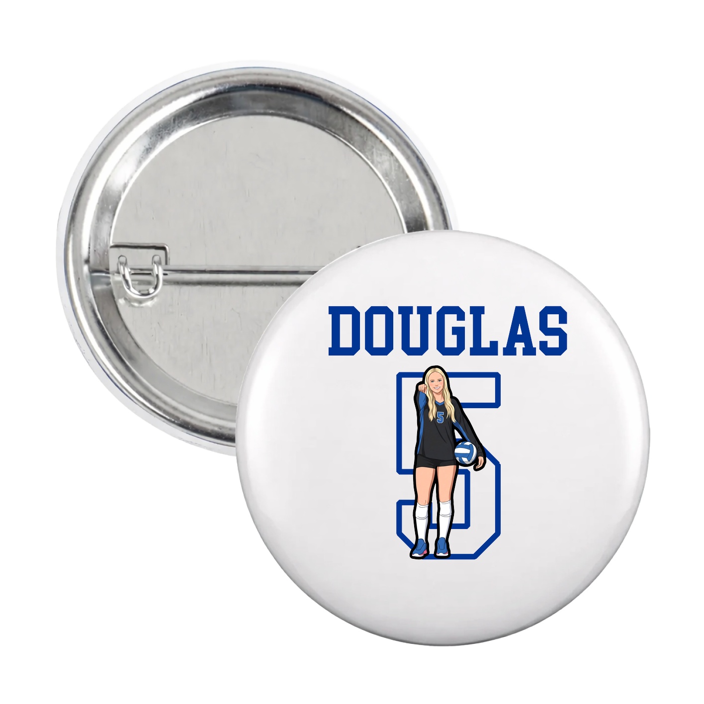 Game Day Button — Shirsey in White