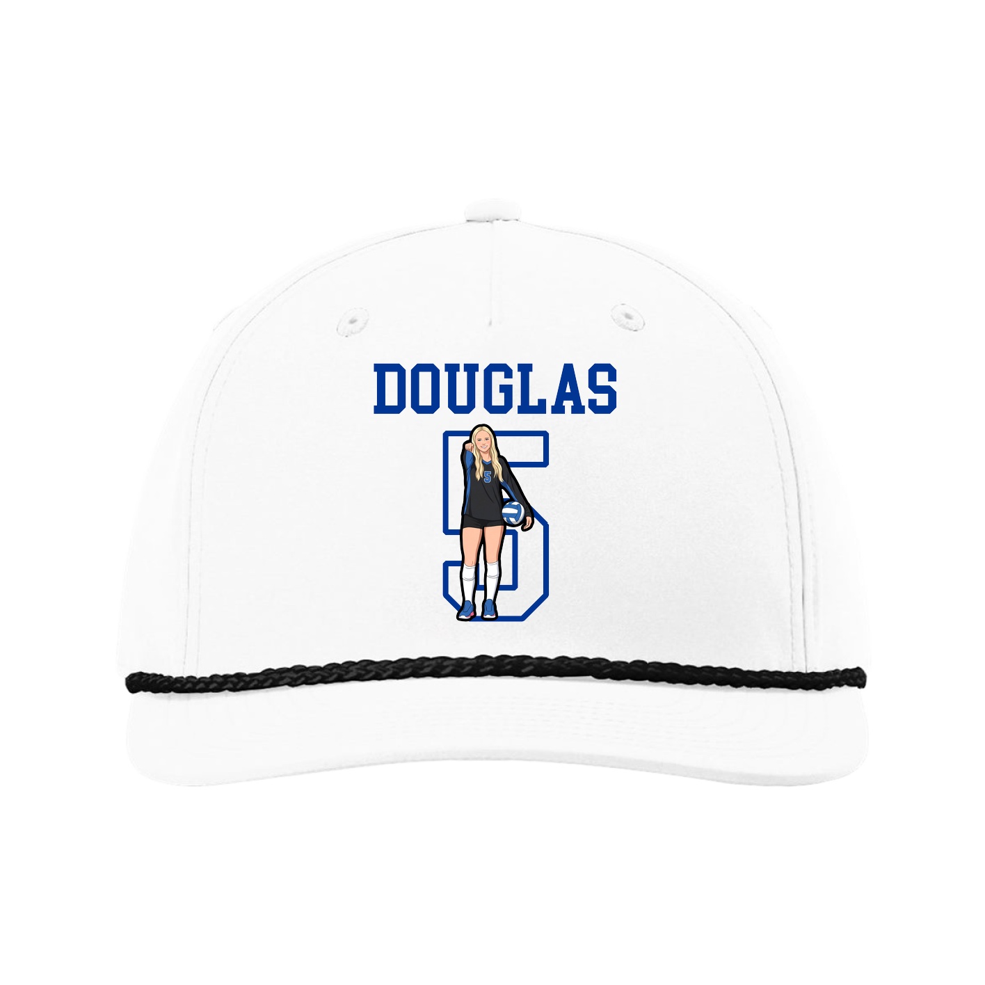 Five-Panel Classic Rope Cap — Shirsey in White