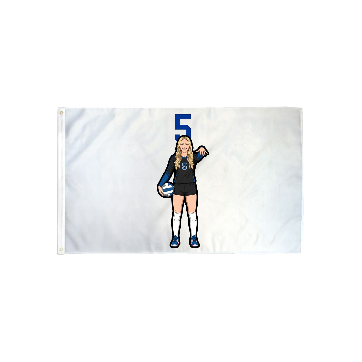 3x5 Flag — Number Top in Classic