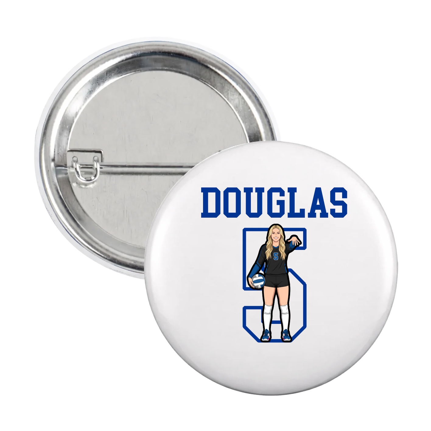 Game Day Button — Shirsey in White