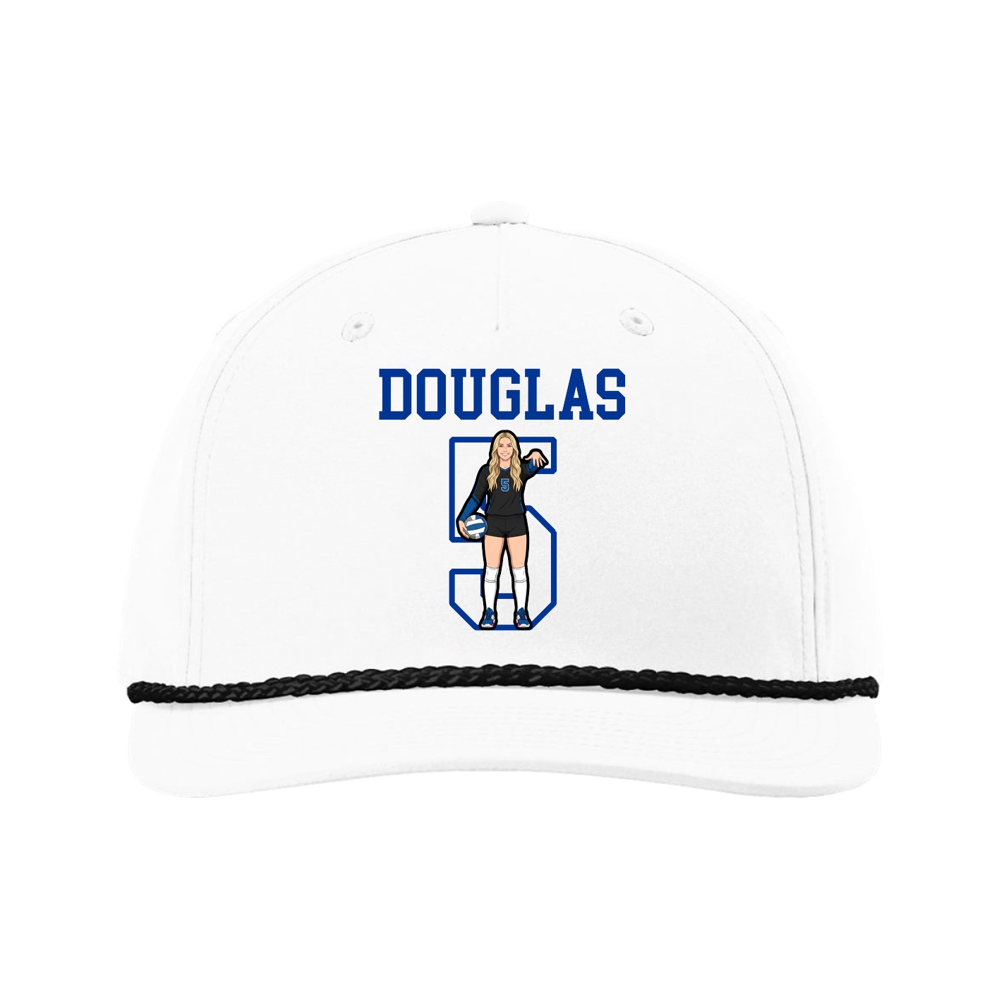 Five-Panel Classic Rope Cap — Shirsey in White