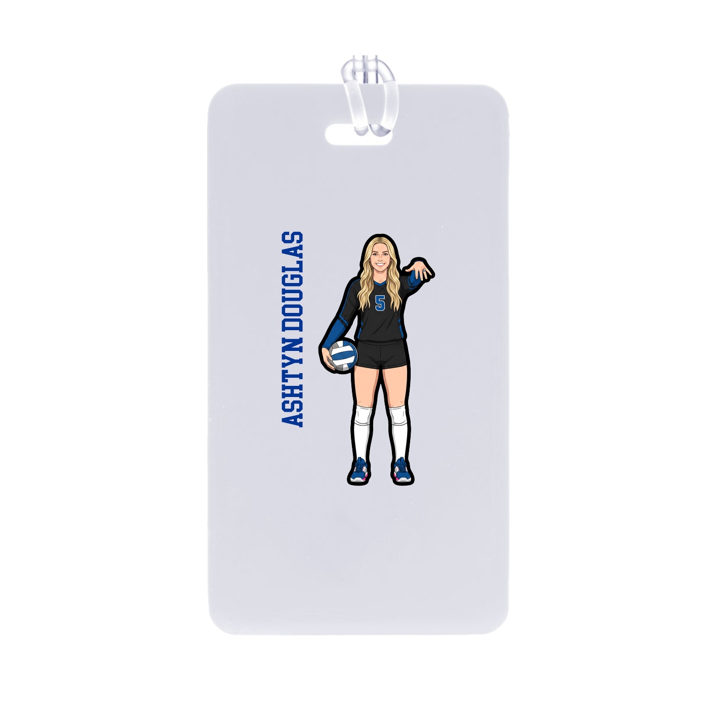 Bag Tag — Name Vertical in Classic