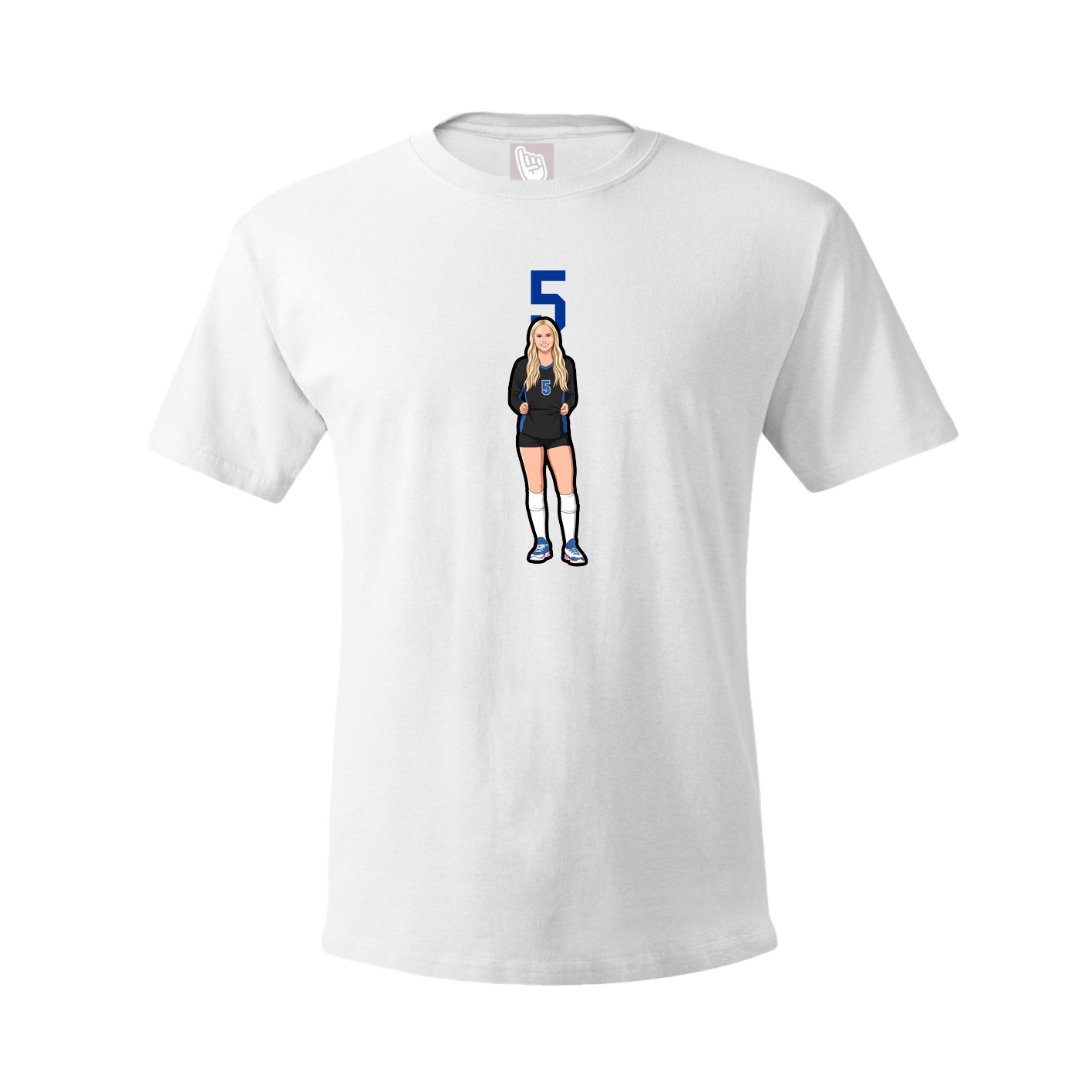 Tee — Number Top in White