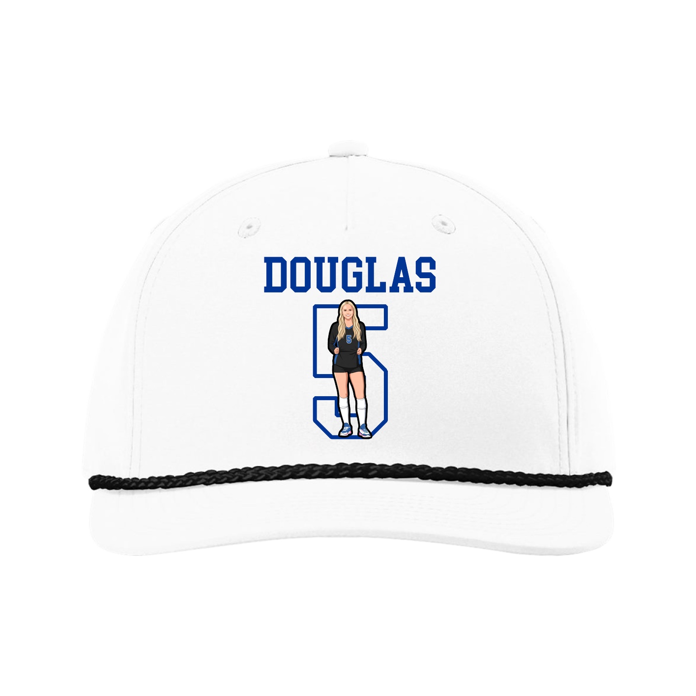 Five-Panel Classic Rope Cap — Shirsey in White