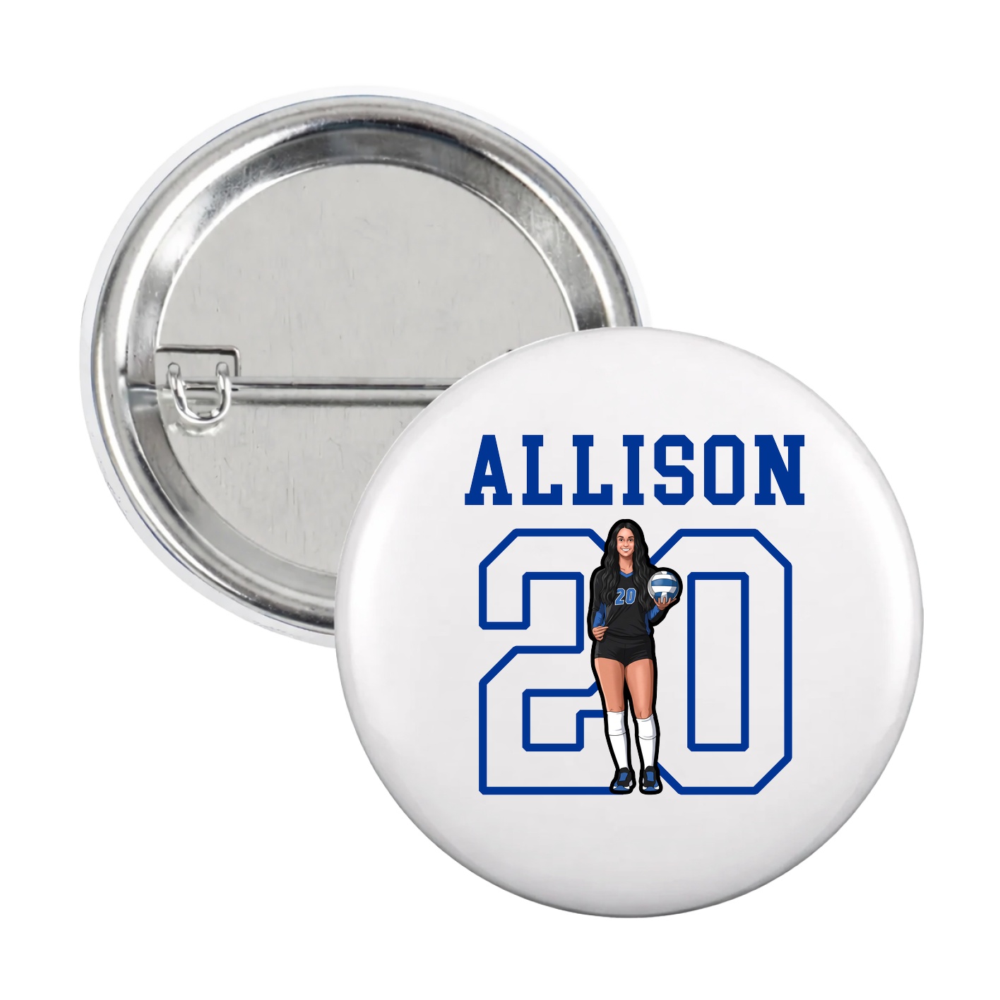 Game Day Button — Shirsey in White