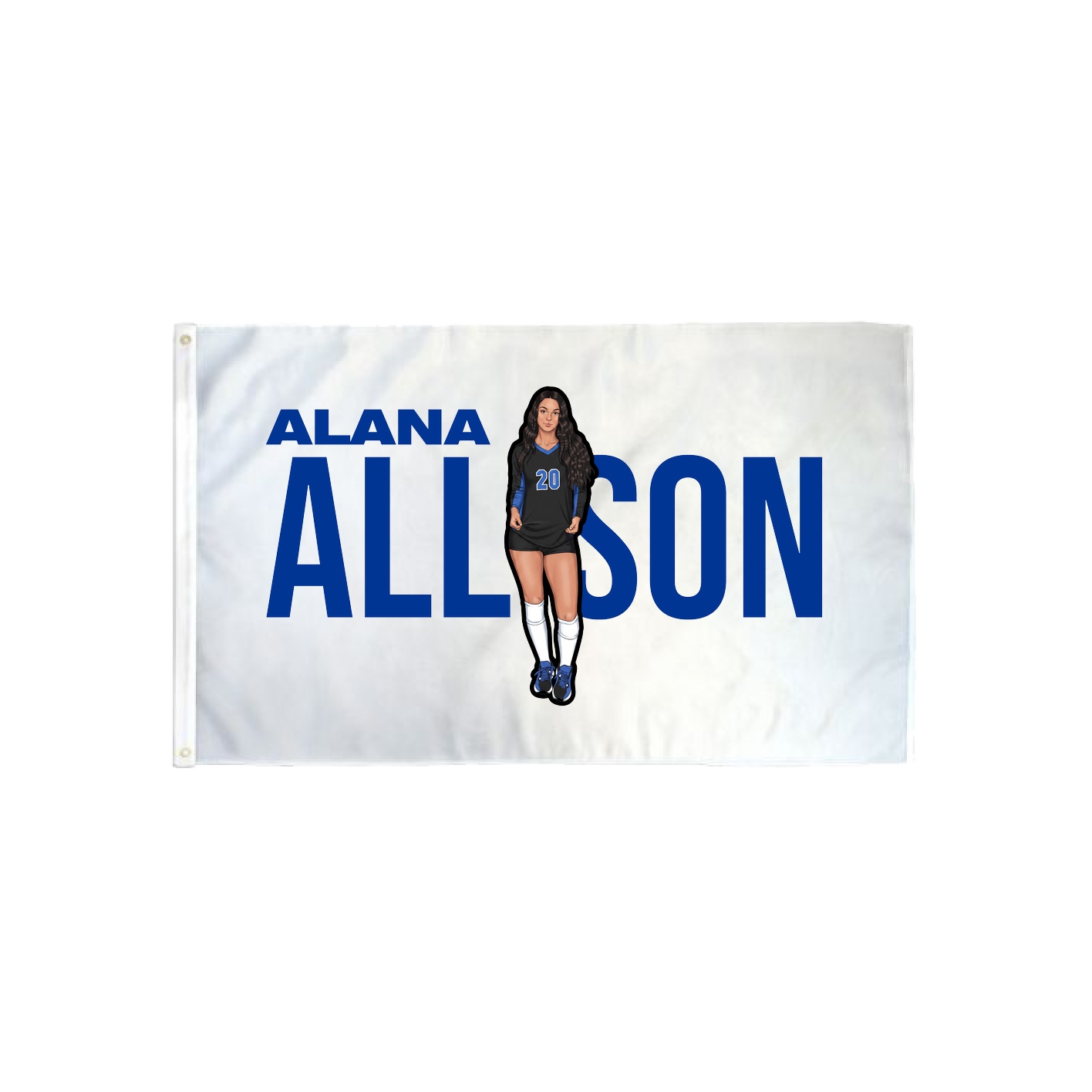3x5 Flag — Player Name in Classic