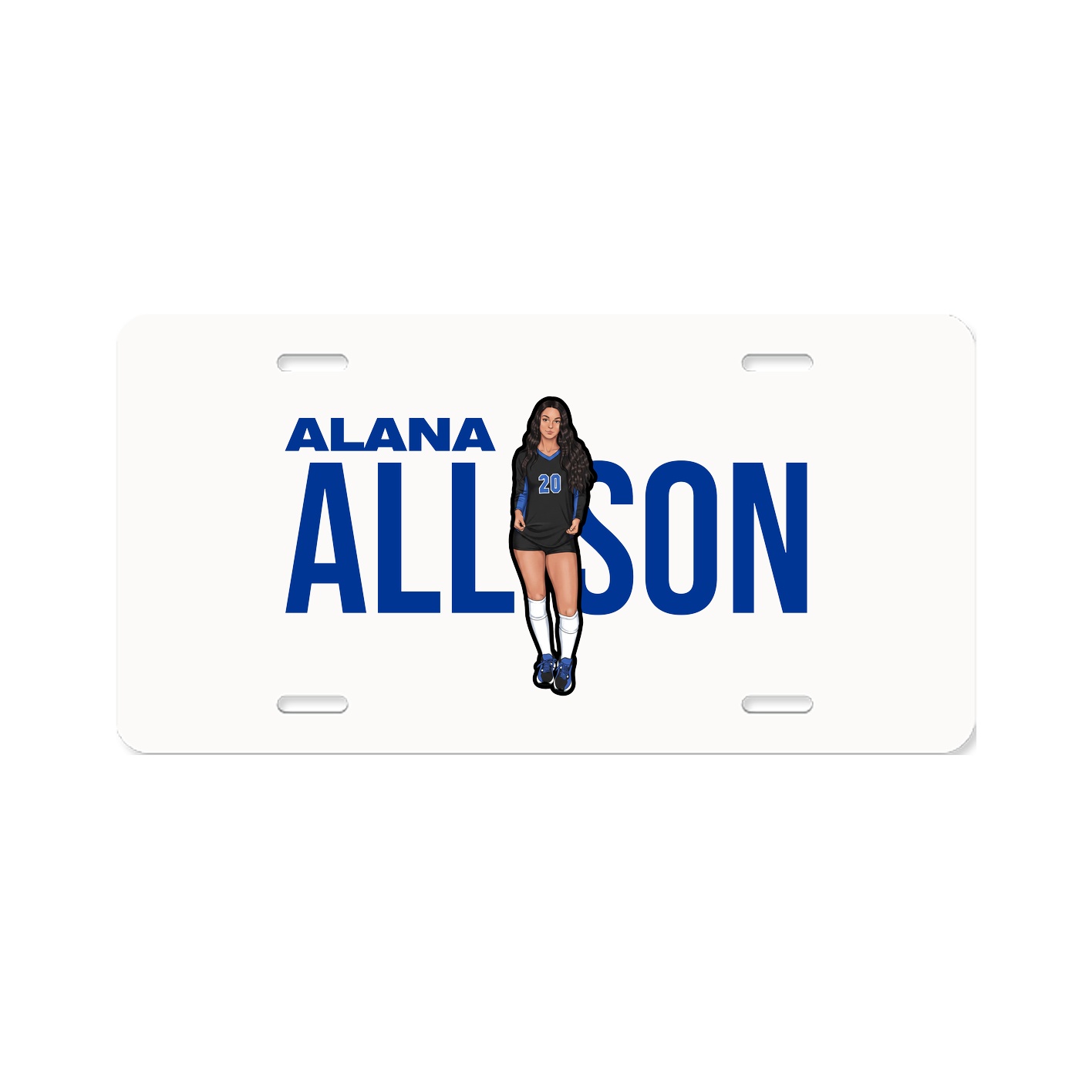 License Plate — Player Name in Classic