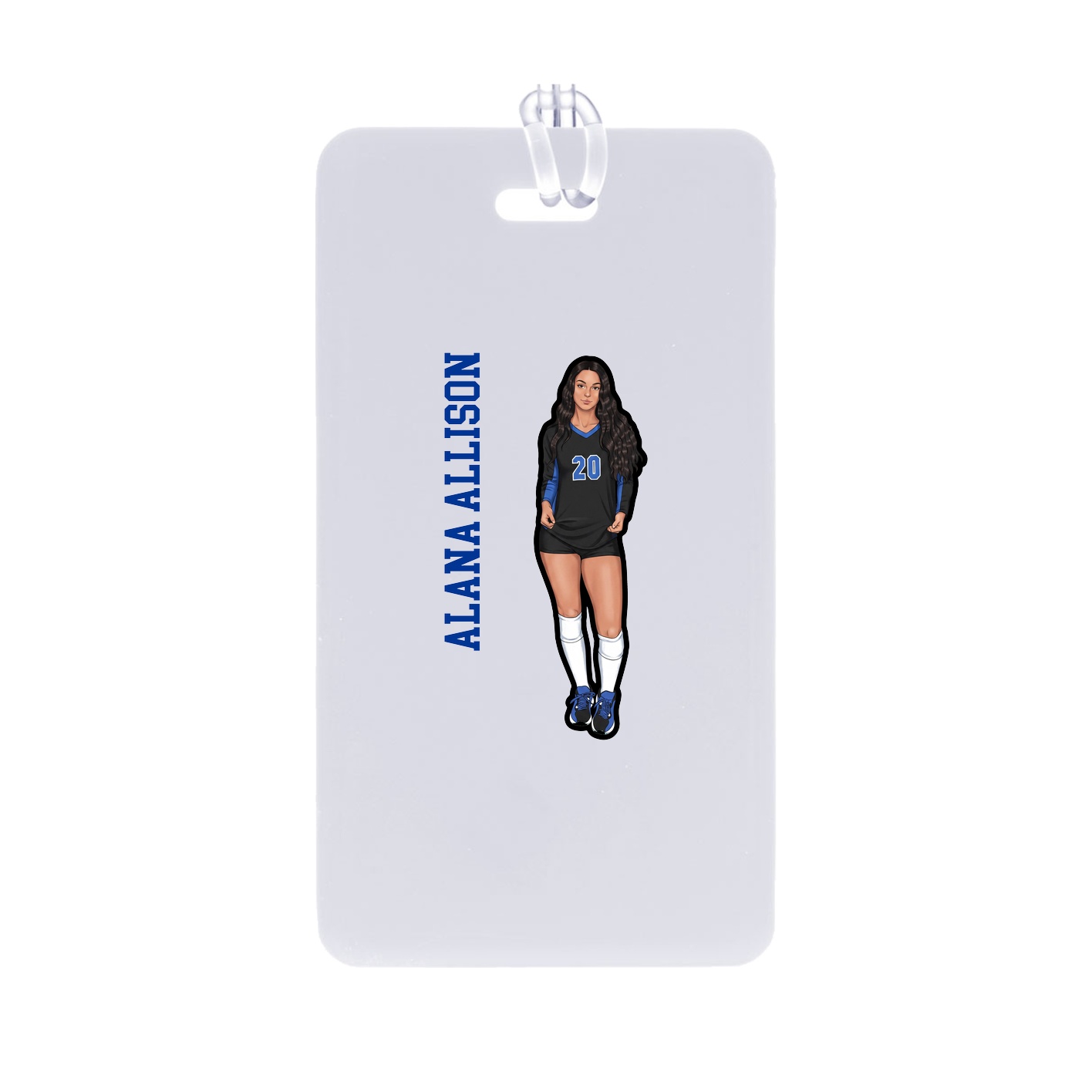 Bag Tag — Name Vertical in Classic