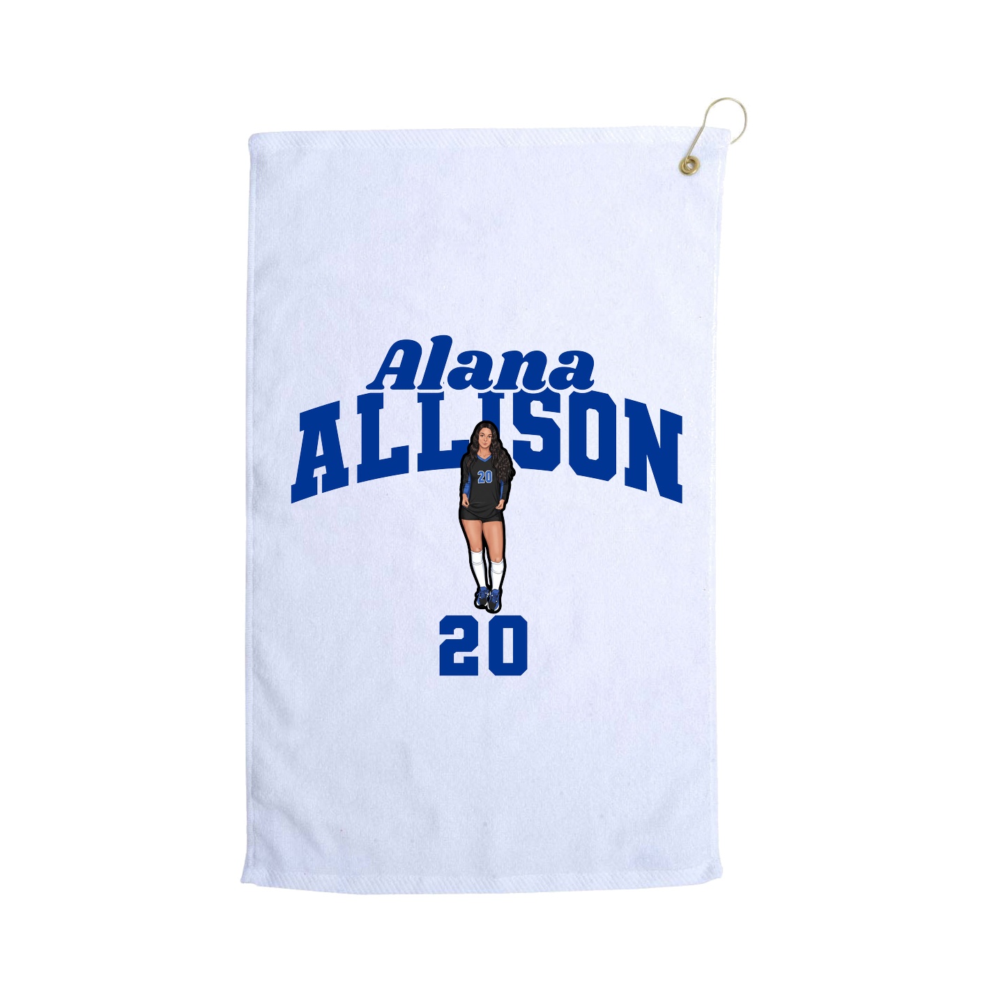 Golf Towel — Signature Arch in White