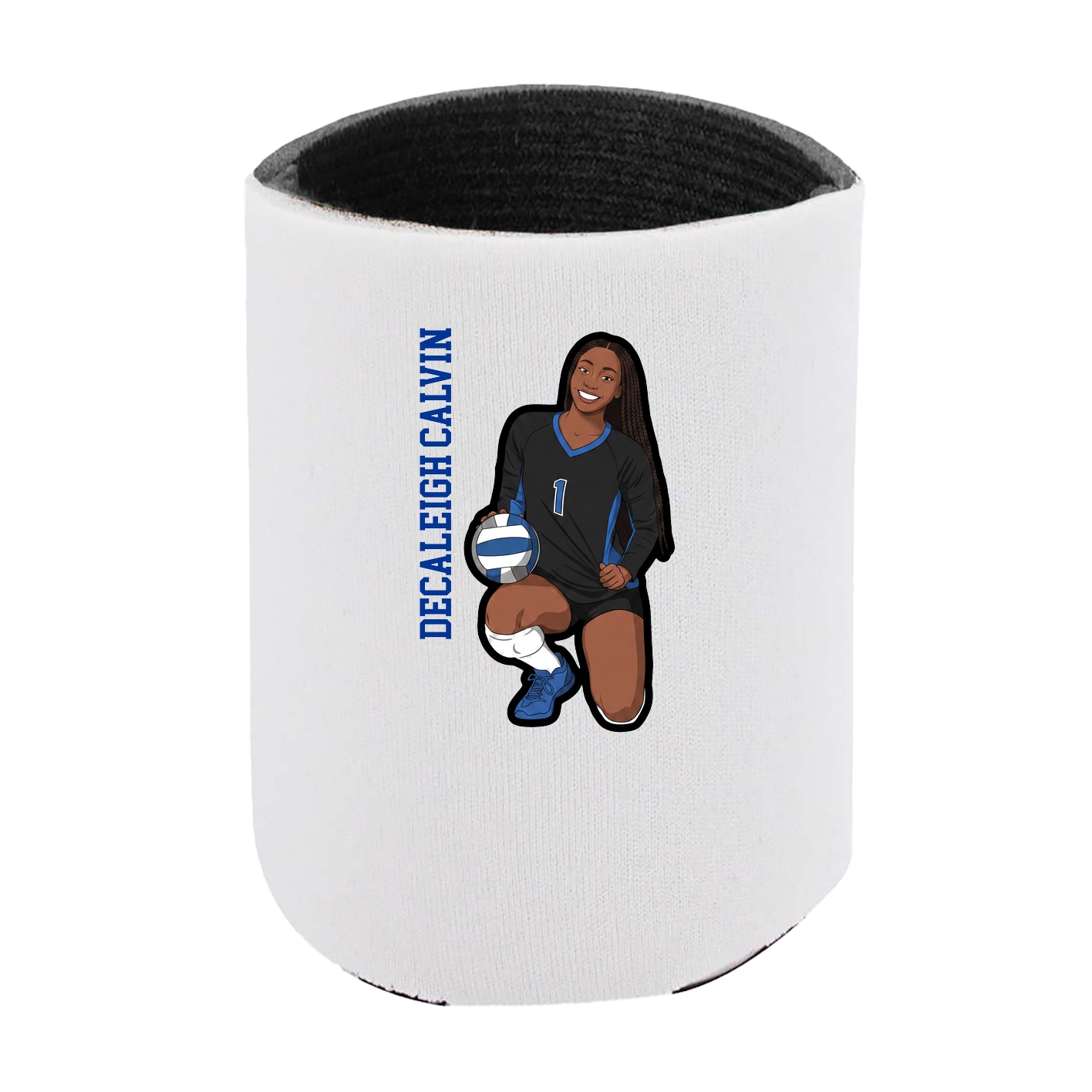 Can Holder — Name Vertical in White