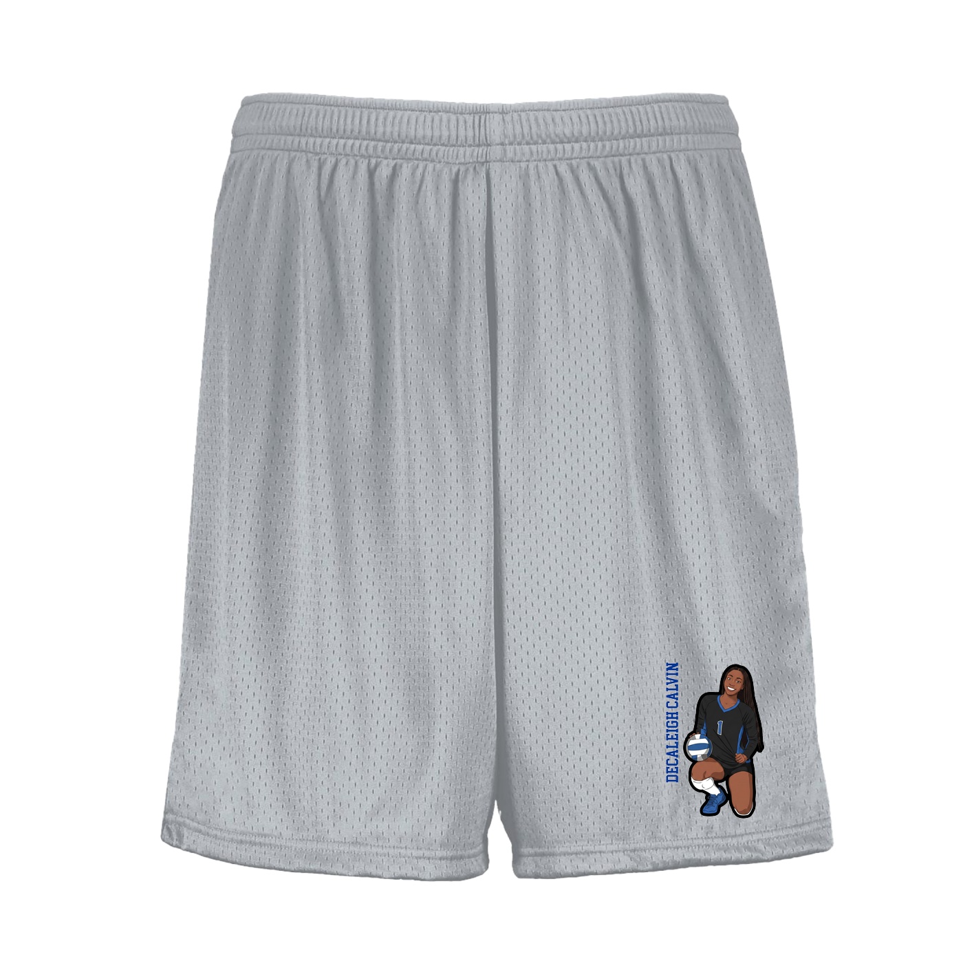 Shorts — Name Vertical in Silver