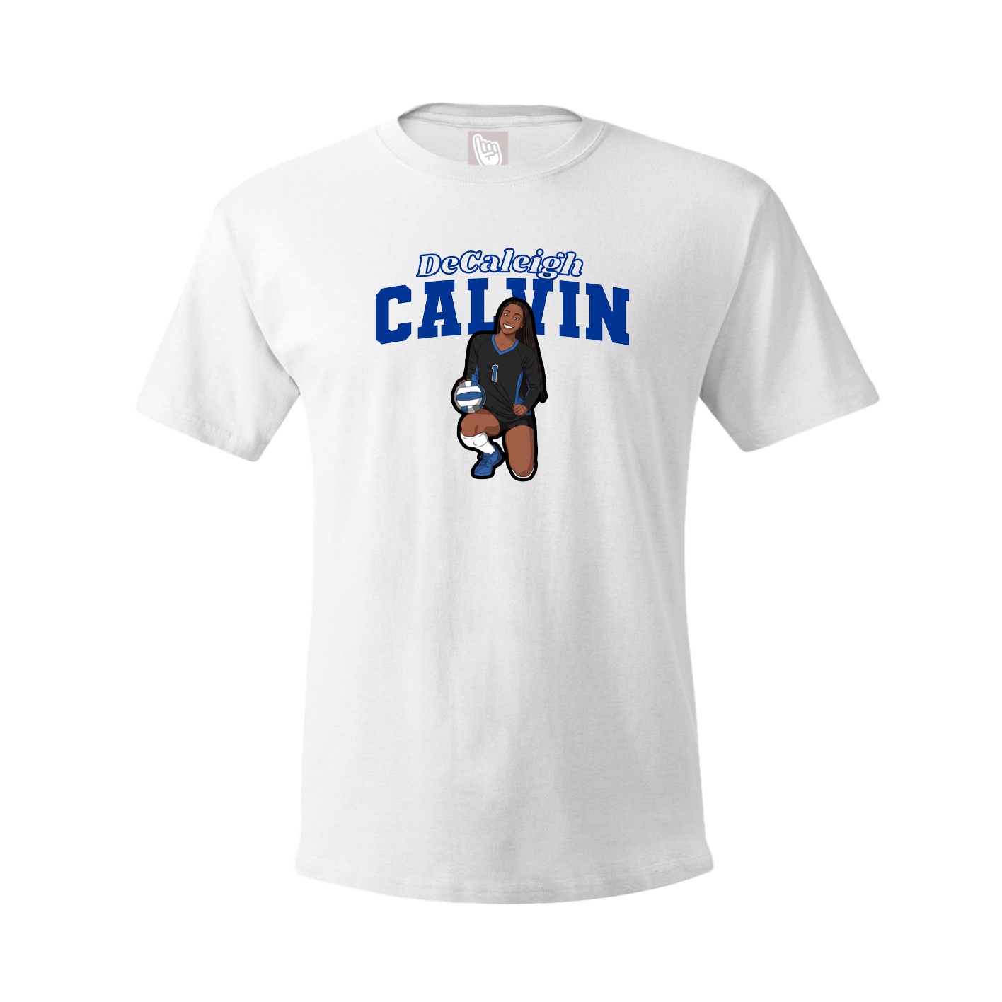Youth Tee — Name Arch in White