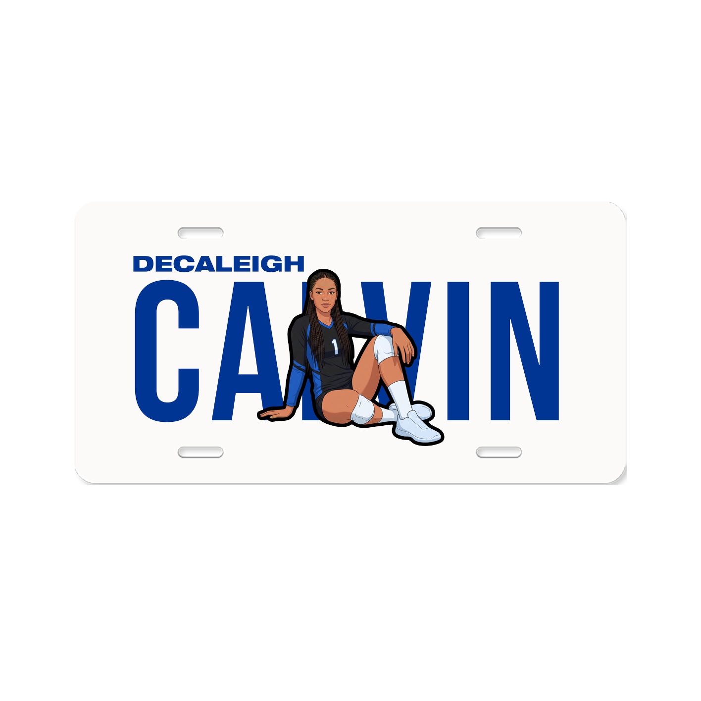License Plate — Player Name in Classic