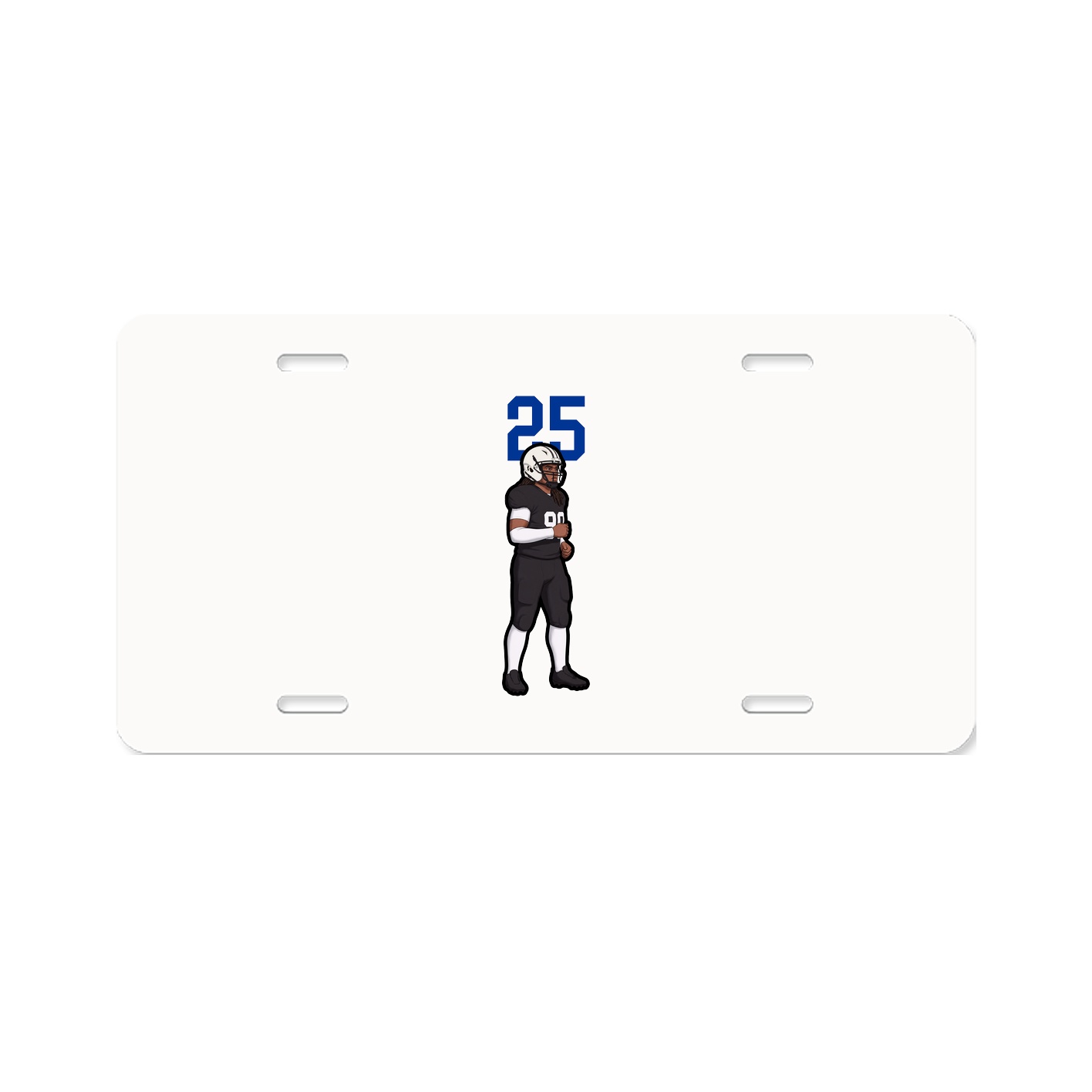 License Plate — Number Top in Classic
