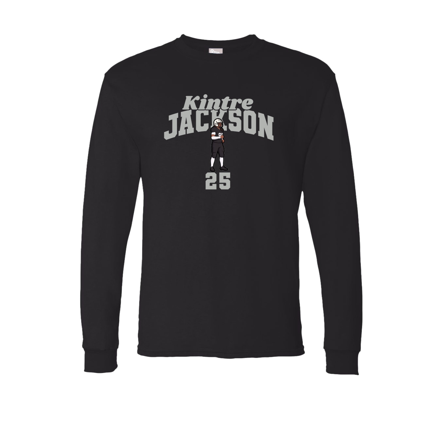 Long Sleeve Tee — Signature Arch in Black