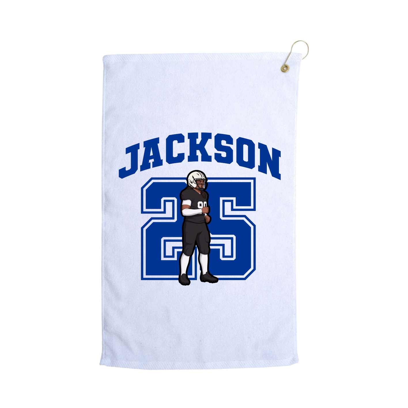 Golf Towel — Number in White