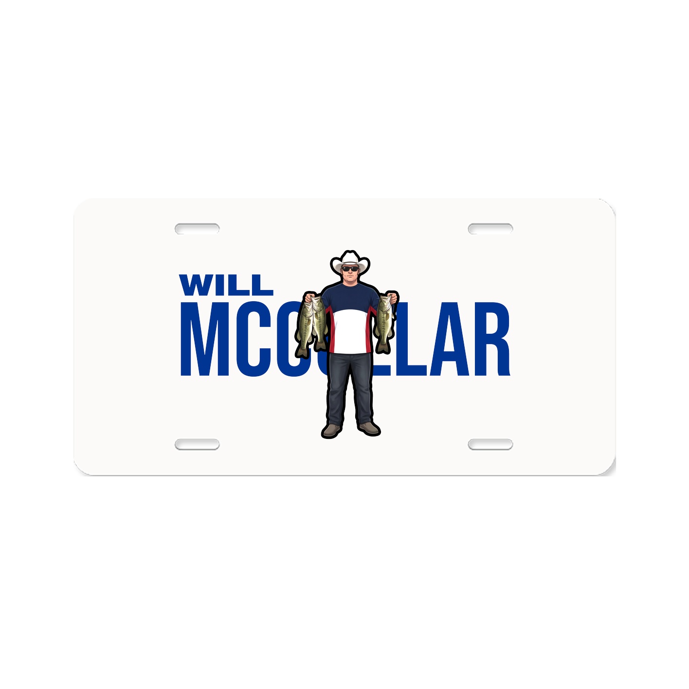 License Plate — Player Name in Classic