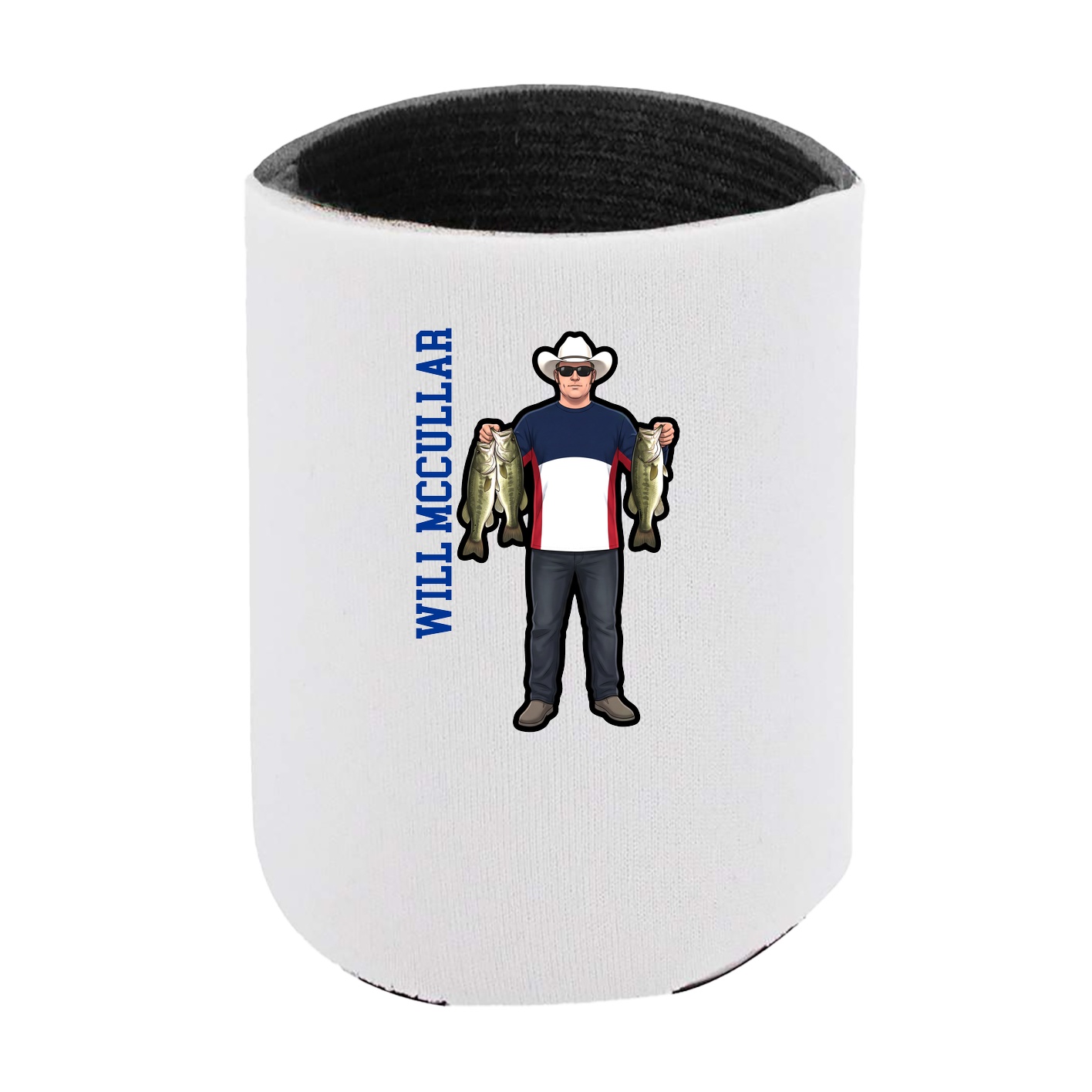Can Holder — Name Vertical in White