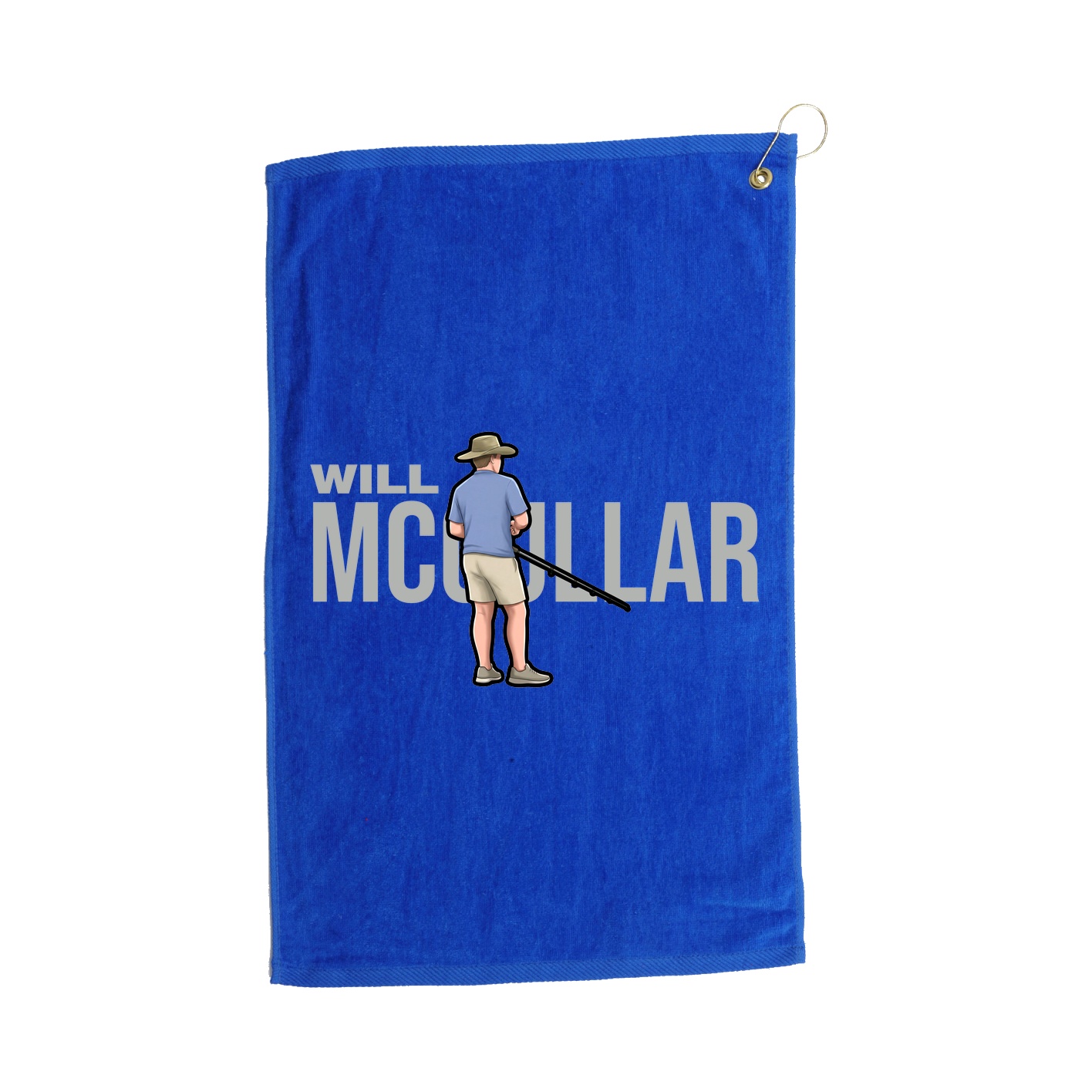 Golf Towel — Player Name in Royal