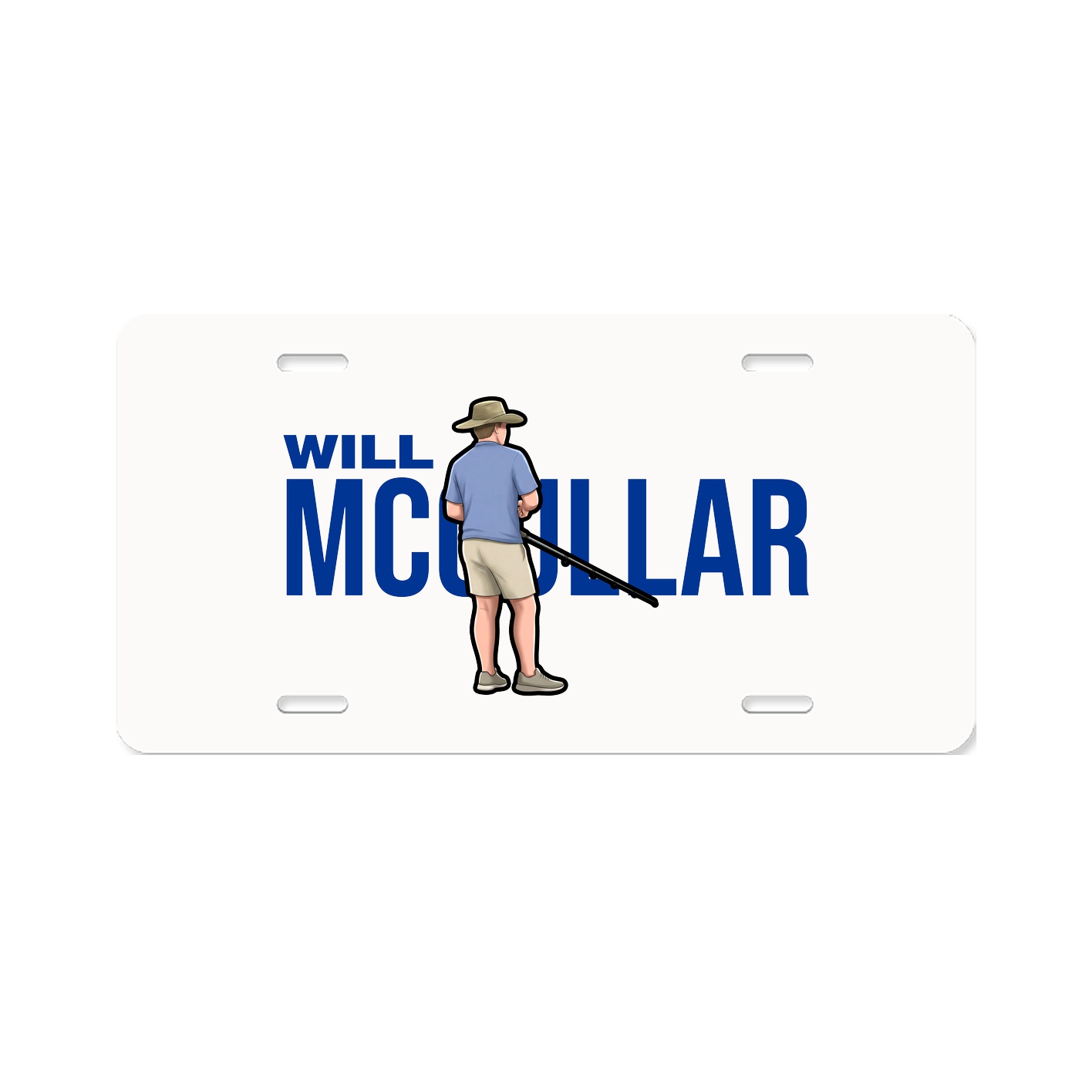 License Plate — Player Name in Classic