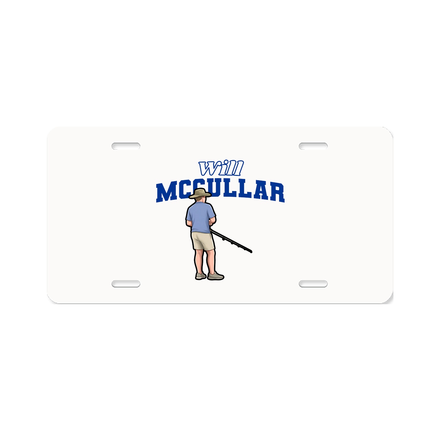 License Plate — Name Arch in Classic
