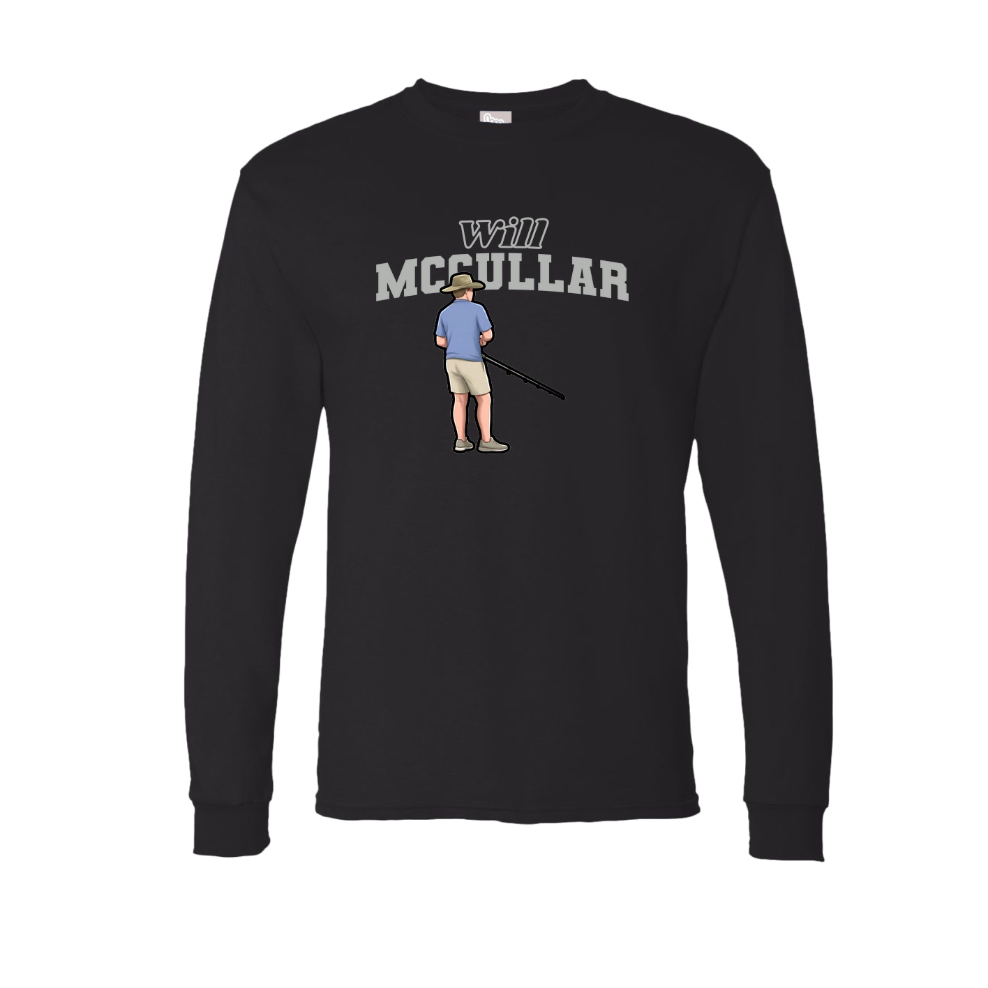 Long Sleeve Tee — Name Arch in Black