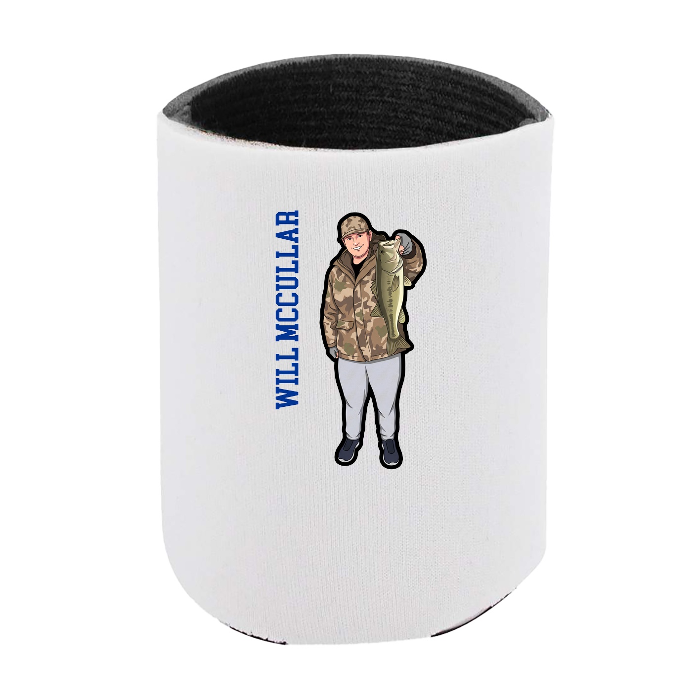 Can Holder — Name Vertical in White