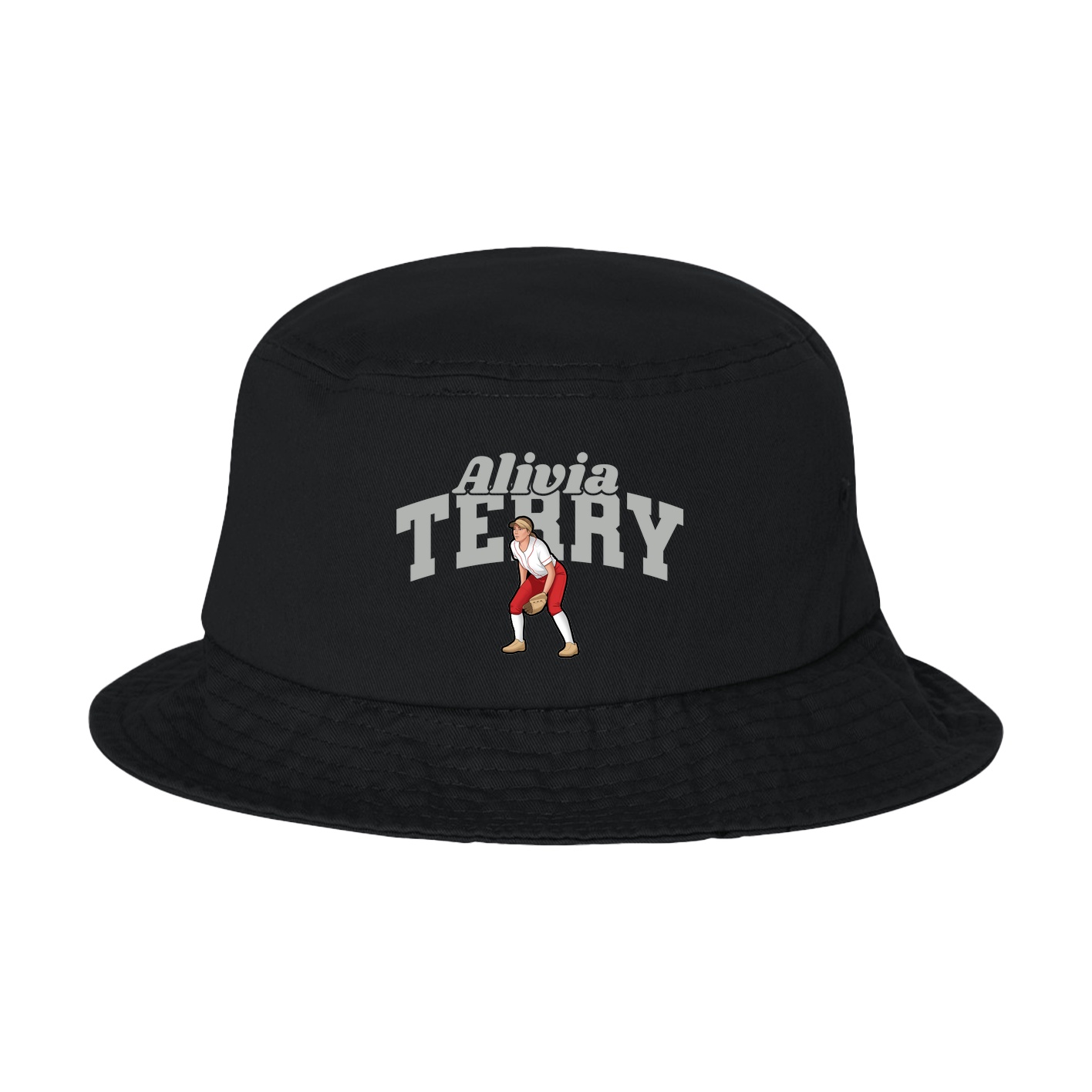 Bucket Cap — Signature Arch in Black