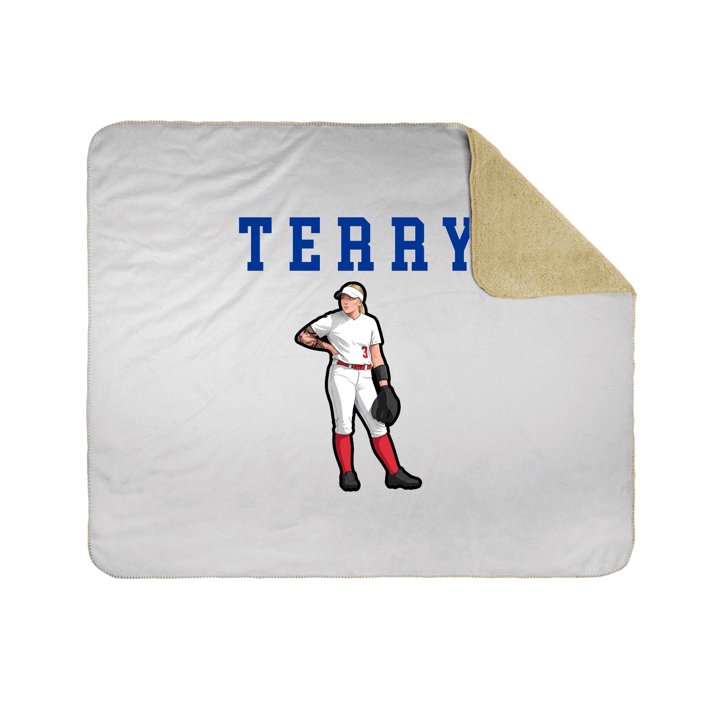 Throw Blanket — Shirsey in White