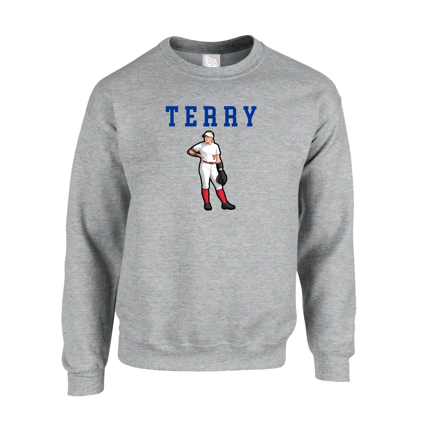 Fleece Crew — Shirsey in Grey