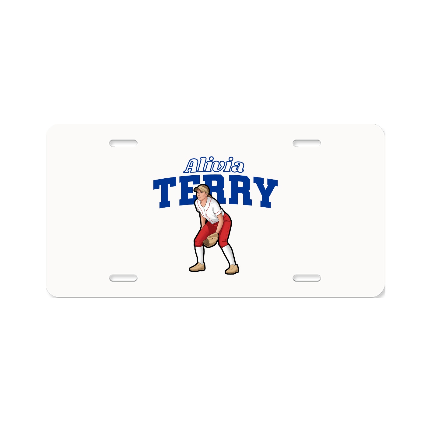 License Plate — Name Arch in Classic