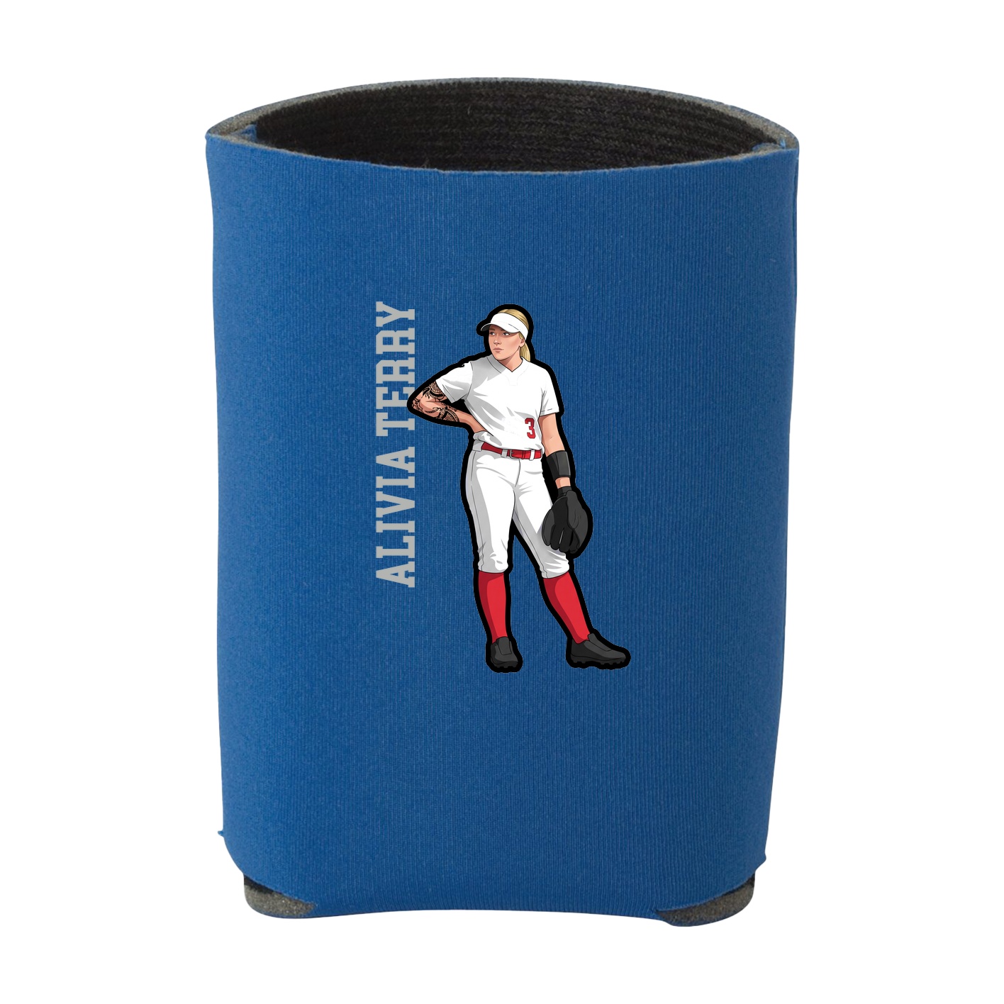 Can Holder — Name Vertical in Royal
